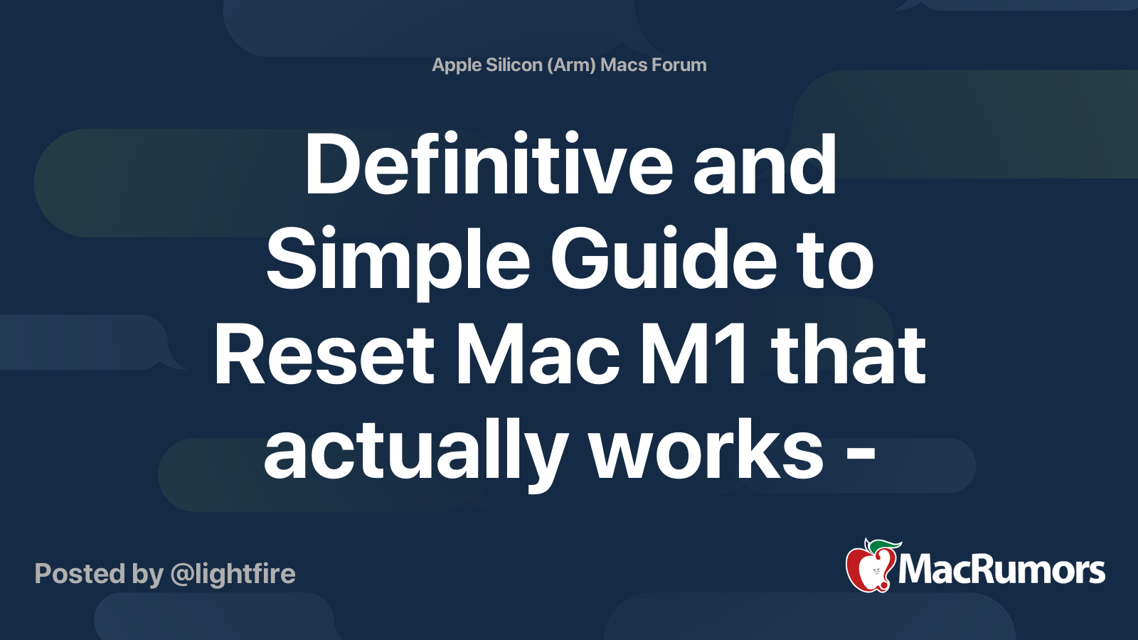 Definitive And Simple Guide To Reset Mac M1 That Actually Works Does