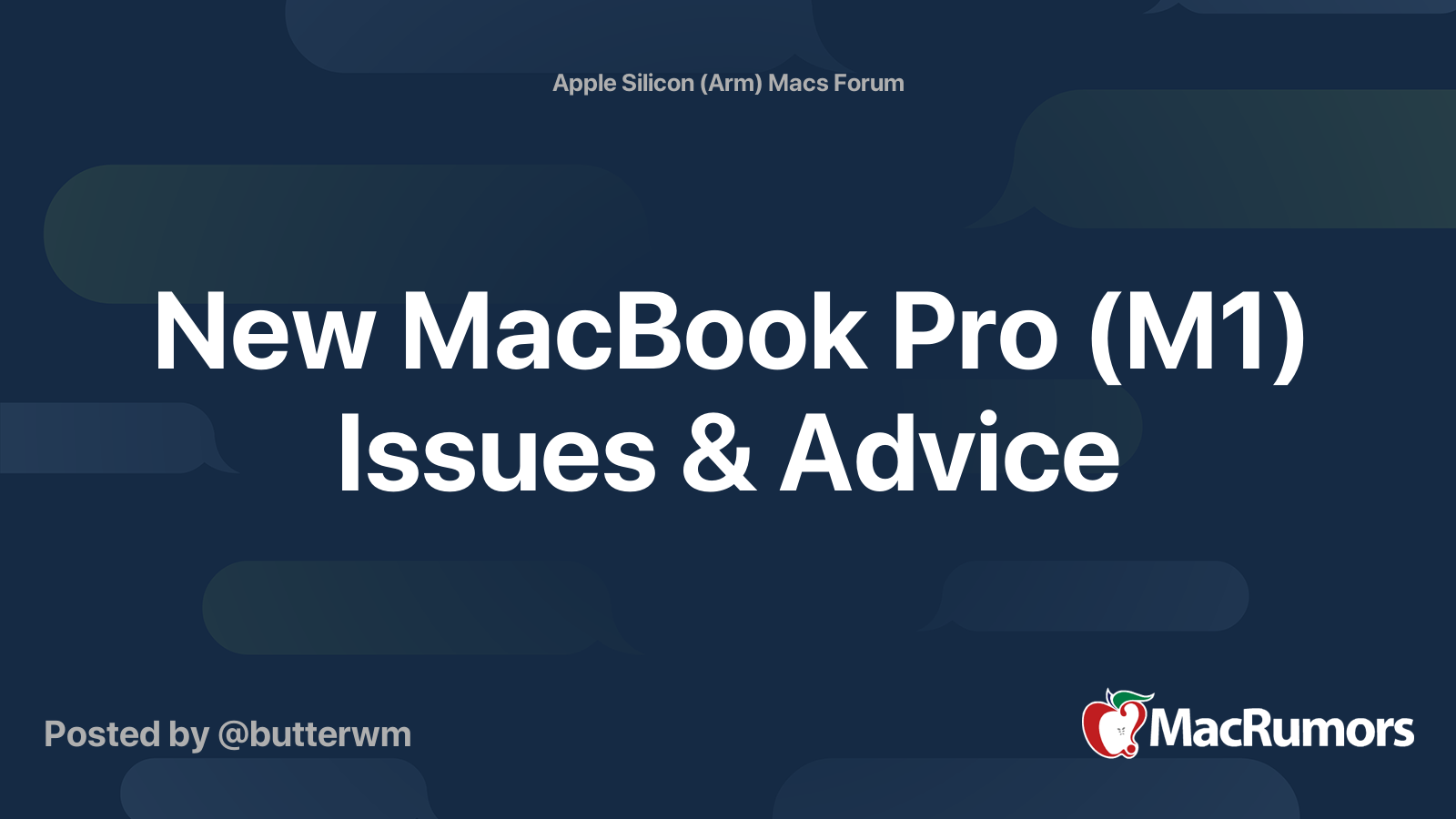 New MacBook Pro M1 Issues Advice MacRumors Forums