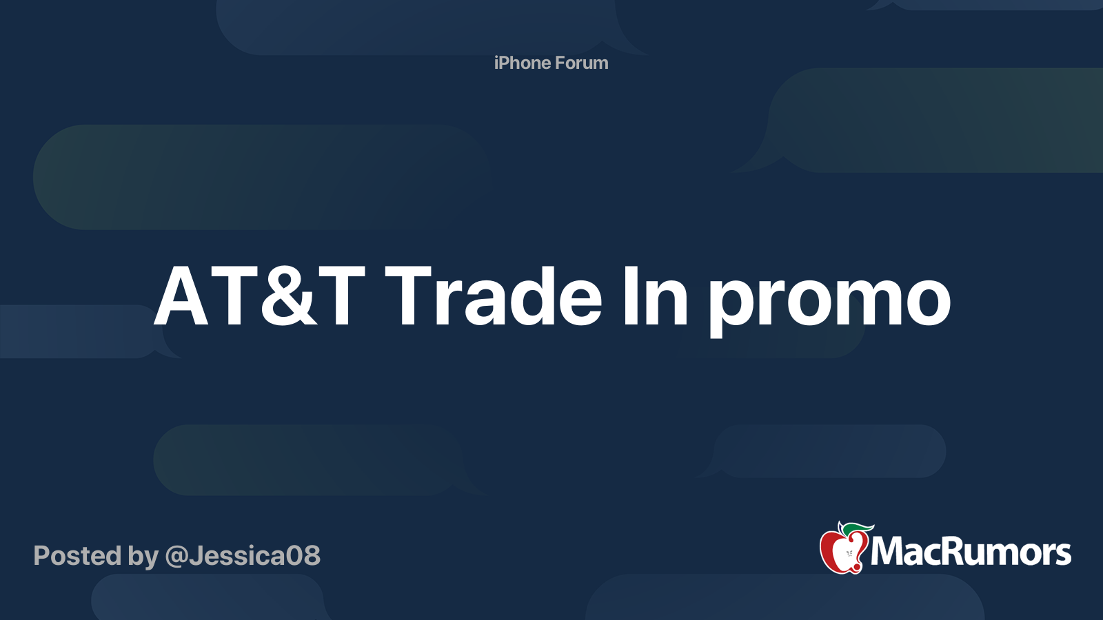AT&T Trade In promo MacRumors Forums