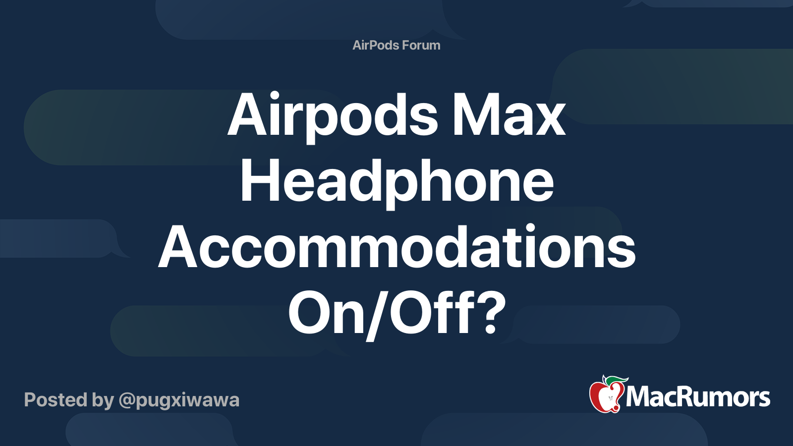 Airpods Max Headphone On/Off? MacRumors Forums