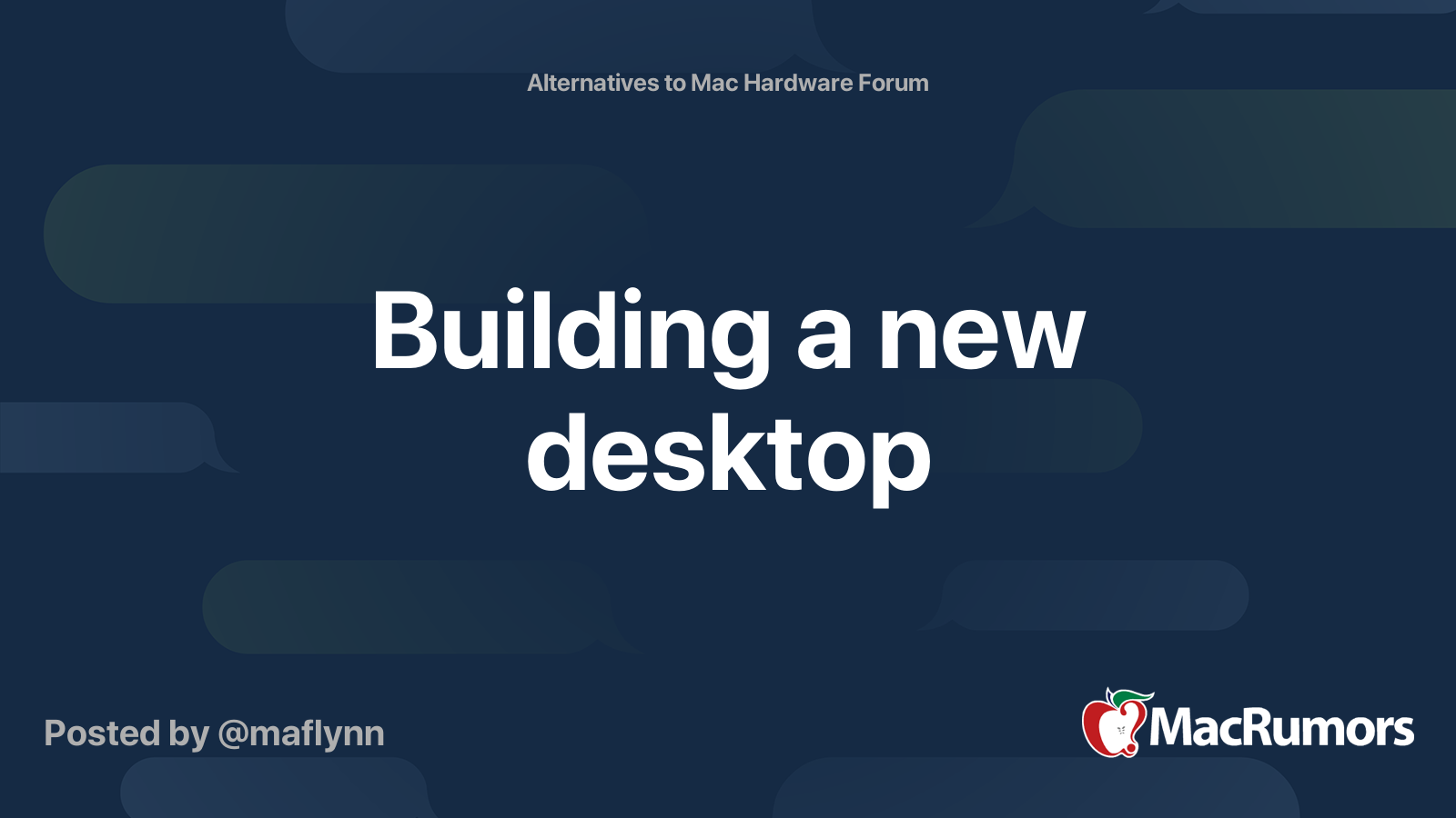 Building a new desktop | Page 10 | MacRumors Forums