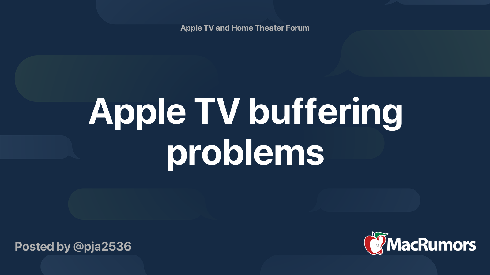 Apple TV buffering problems MacRumors Forums