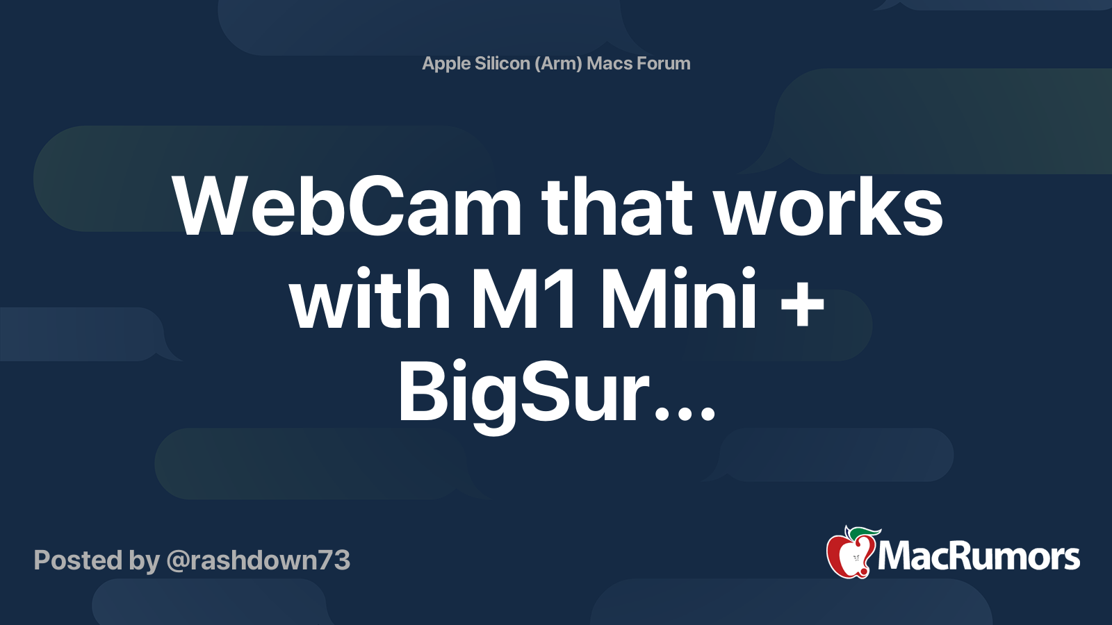 Webcam discount mac mini