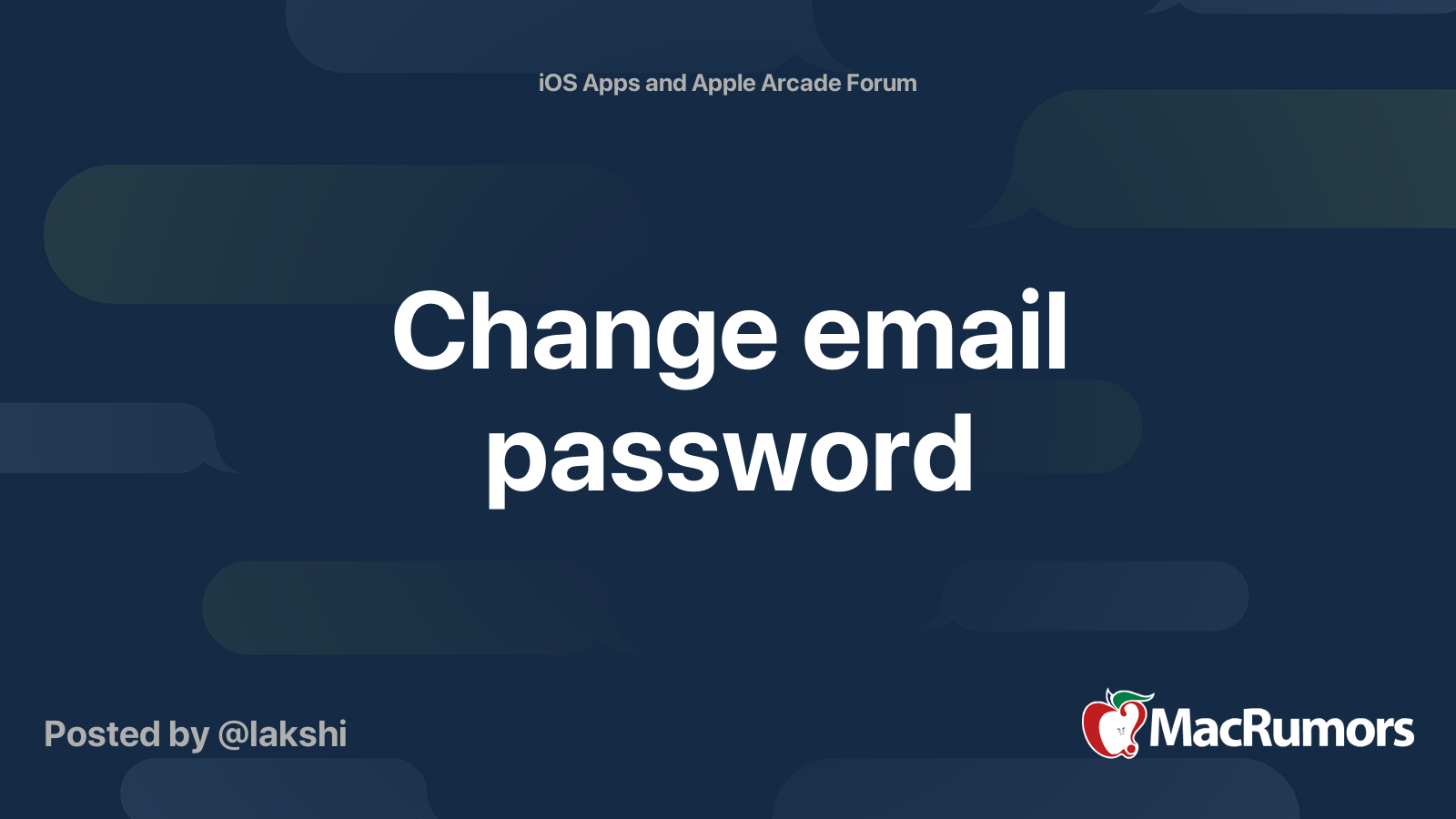 how to change email passwords on mac