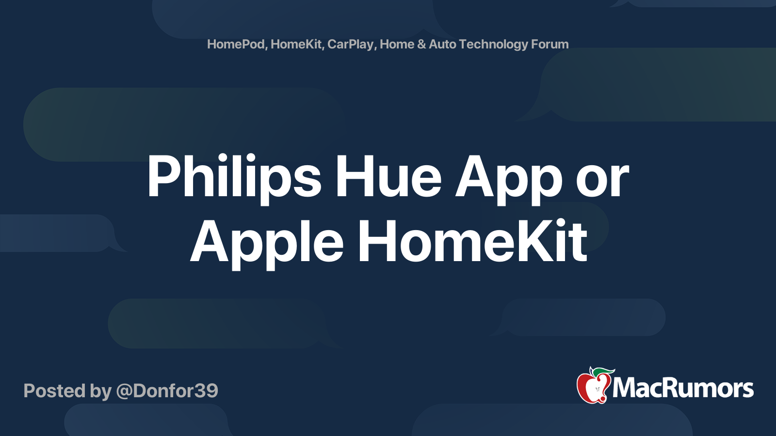 Philips Hue and Apple HomeKit