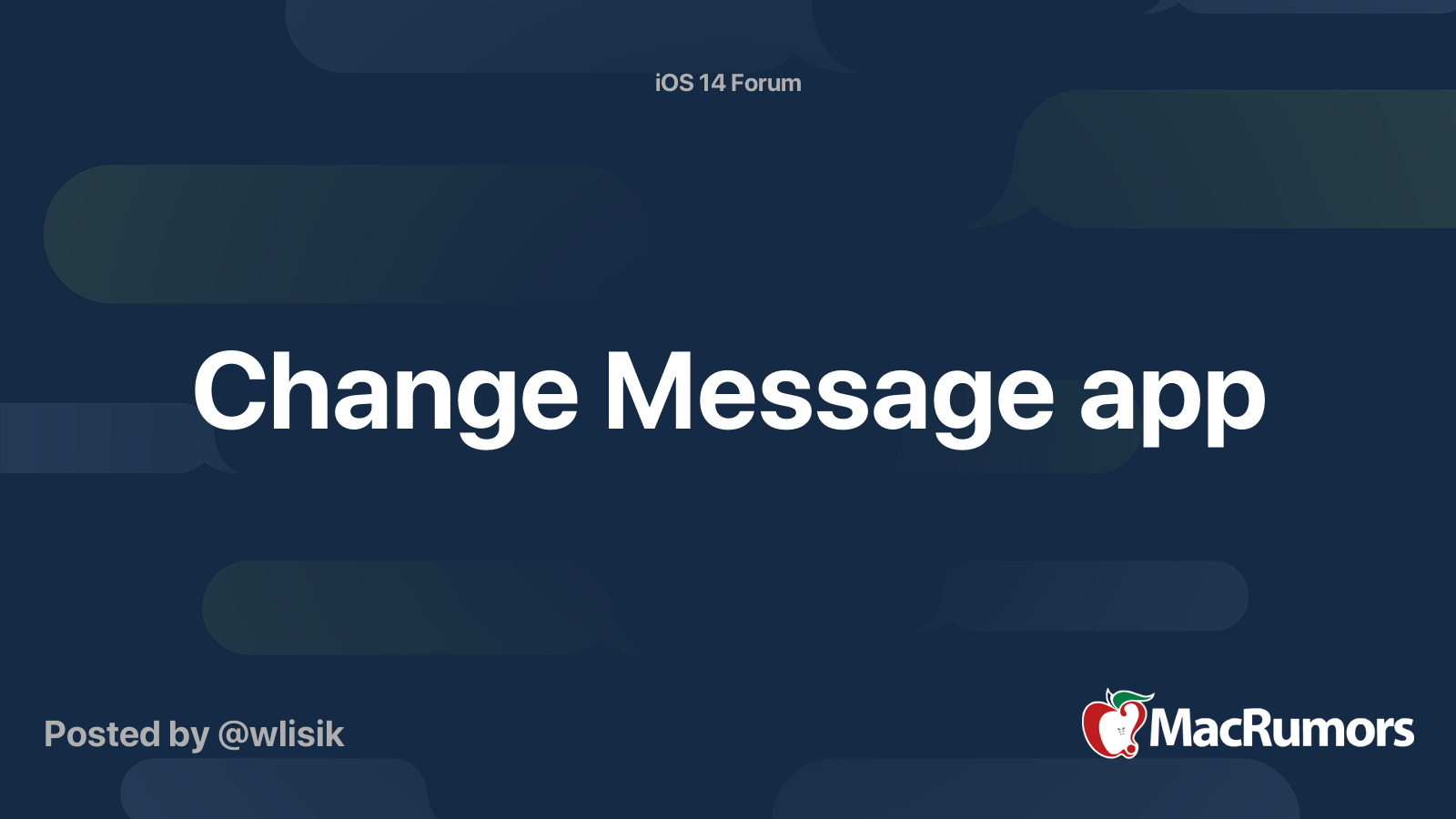 message change