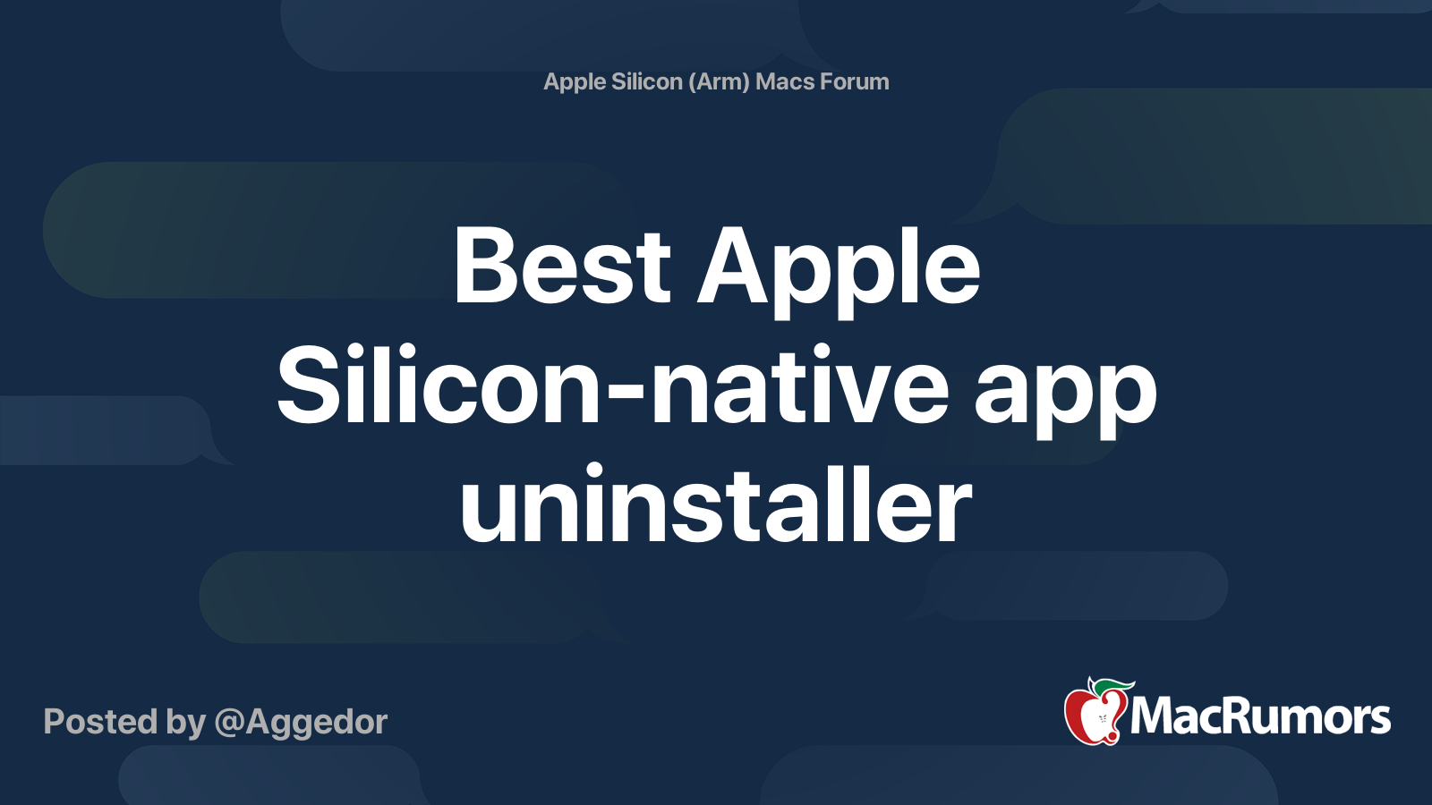 Best Apple Siliconnative app uninstaller MacRumors Forums