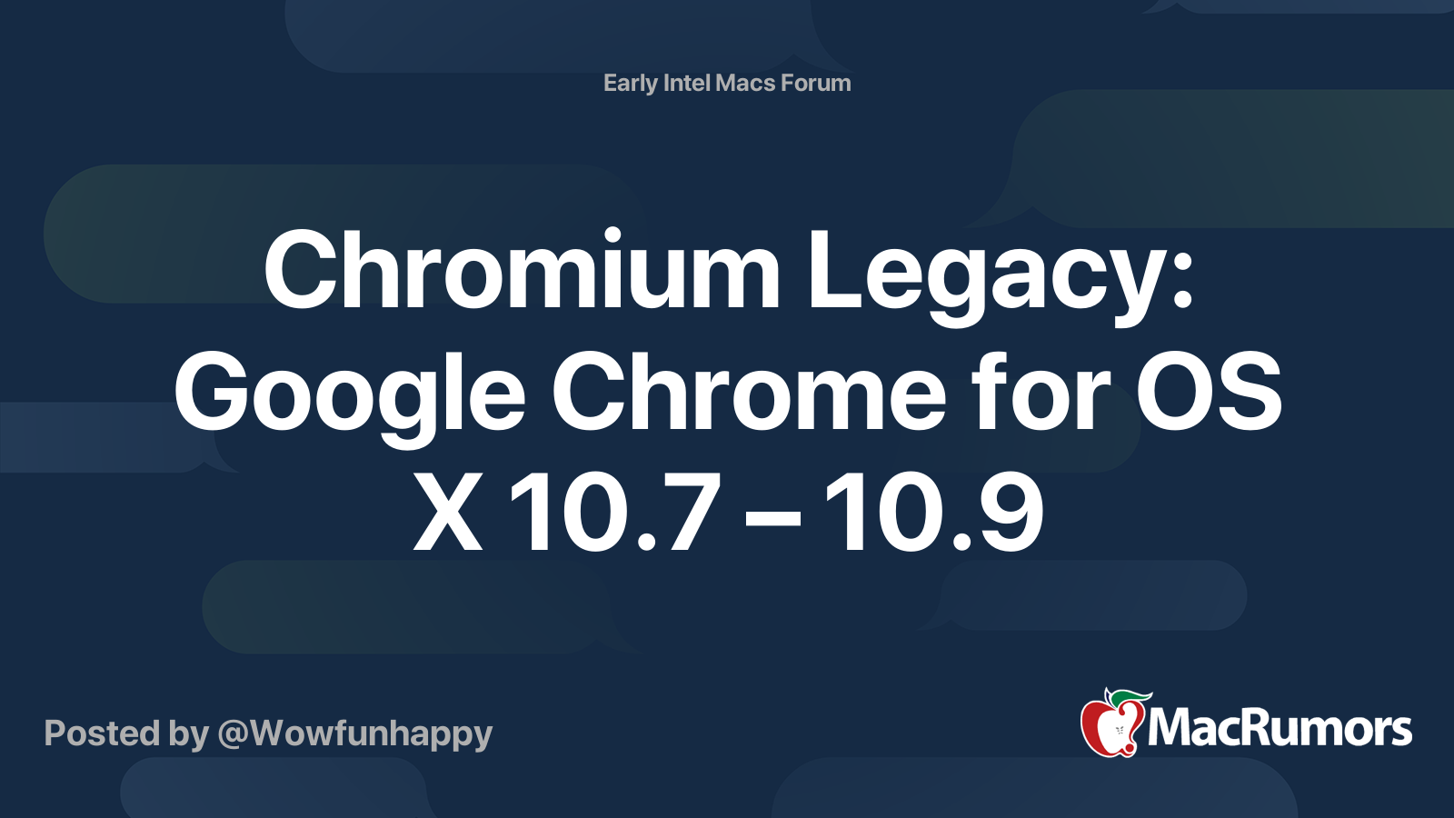 Chromium mac os x downloads