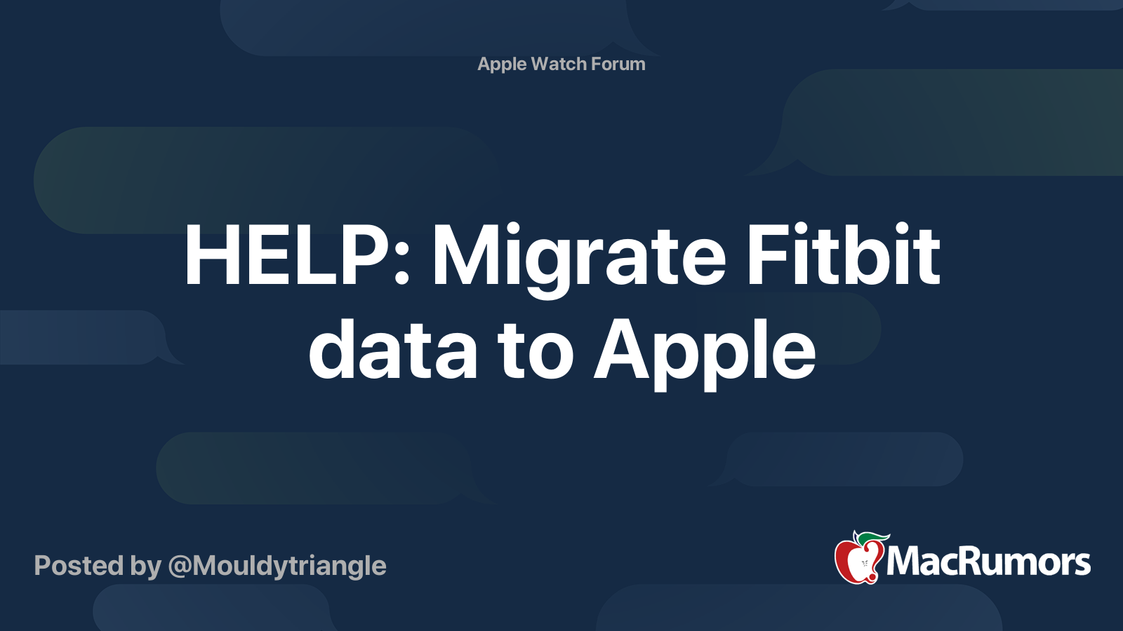 Transfer fitbit data discount to apple watch