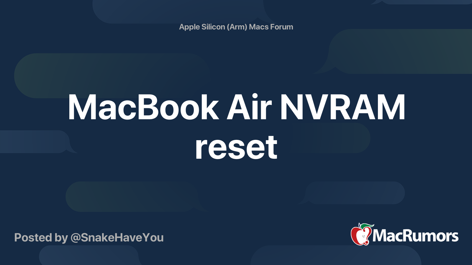 Macos best sale reset nvram