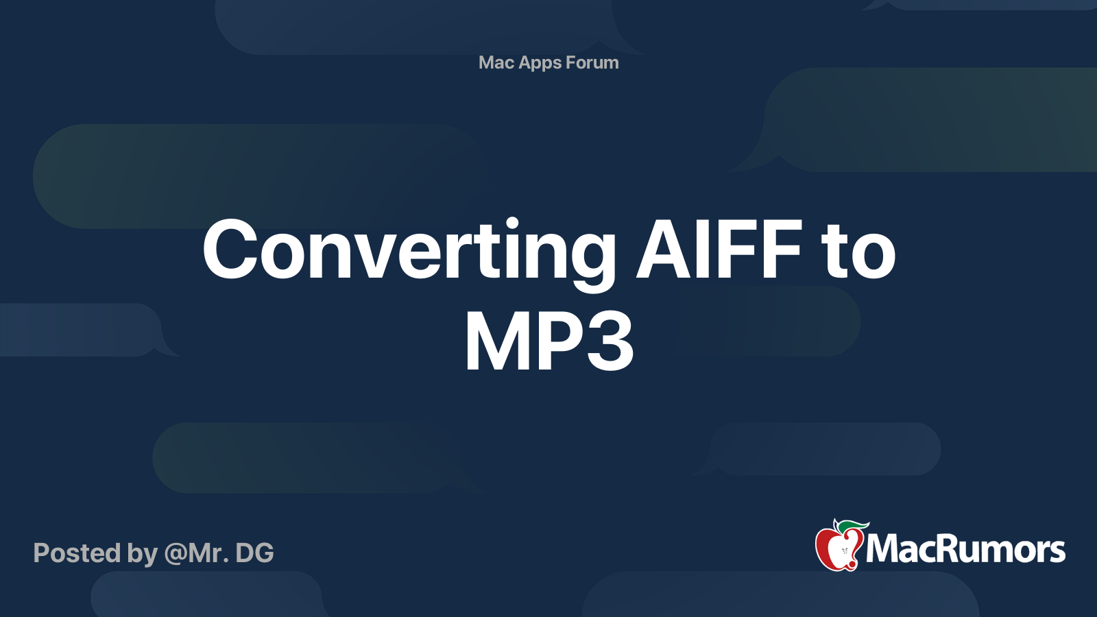 aiff to mp3 mac terminal