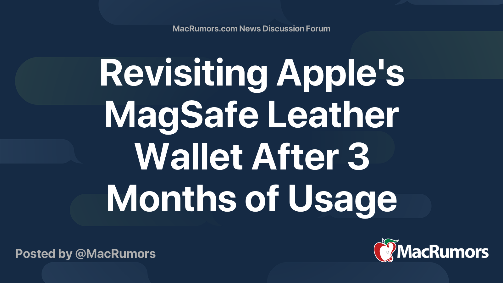 A One Week Review of the Apple MagSafe Wallet - The Newsprint