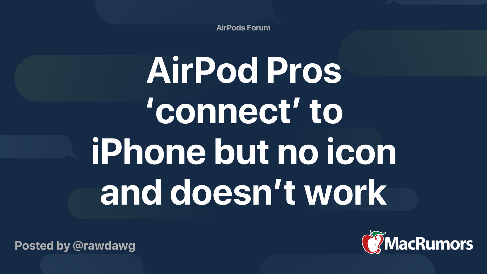 Airpod pros not connecting to 2025 iphone