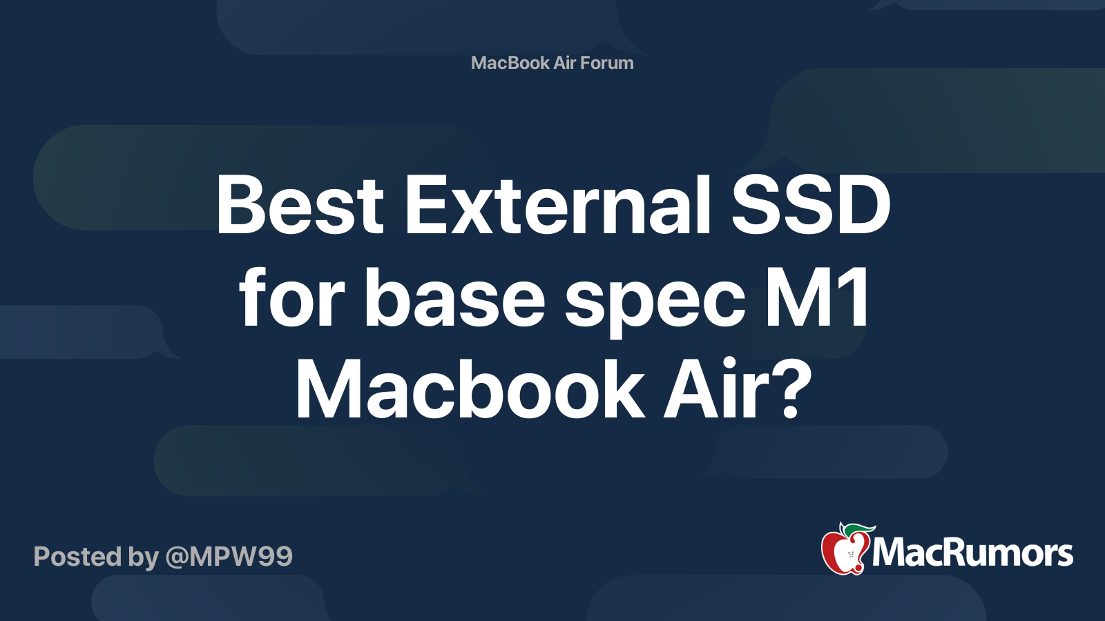 Best External SSD's For Your Mac! 