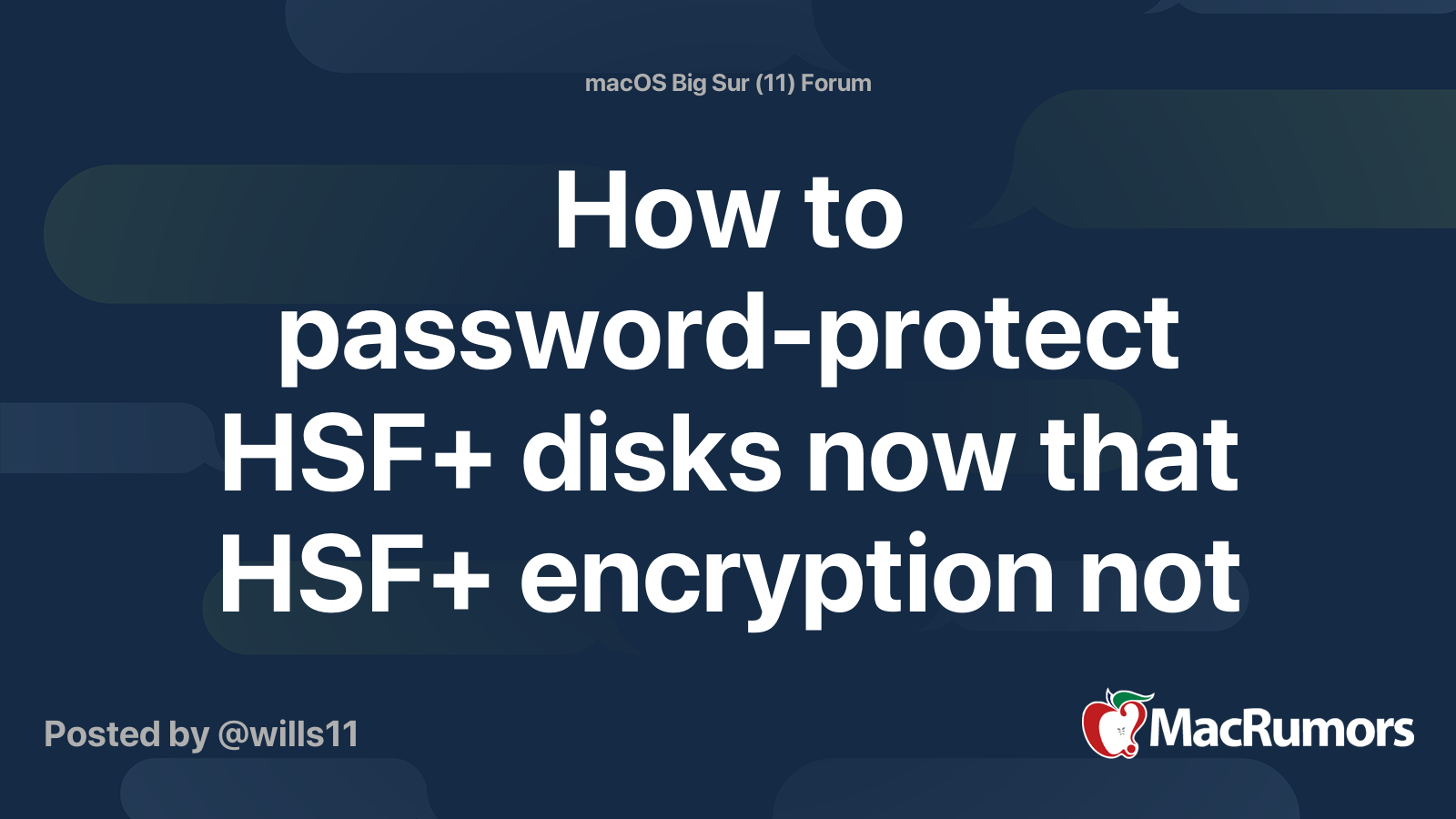 How to password-protect HSF+ disks now that HSF+ encryption not 