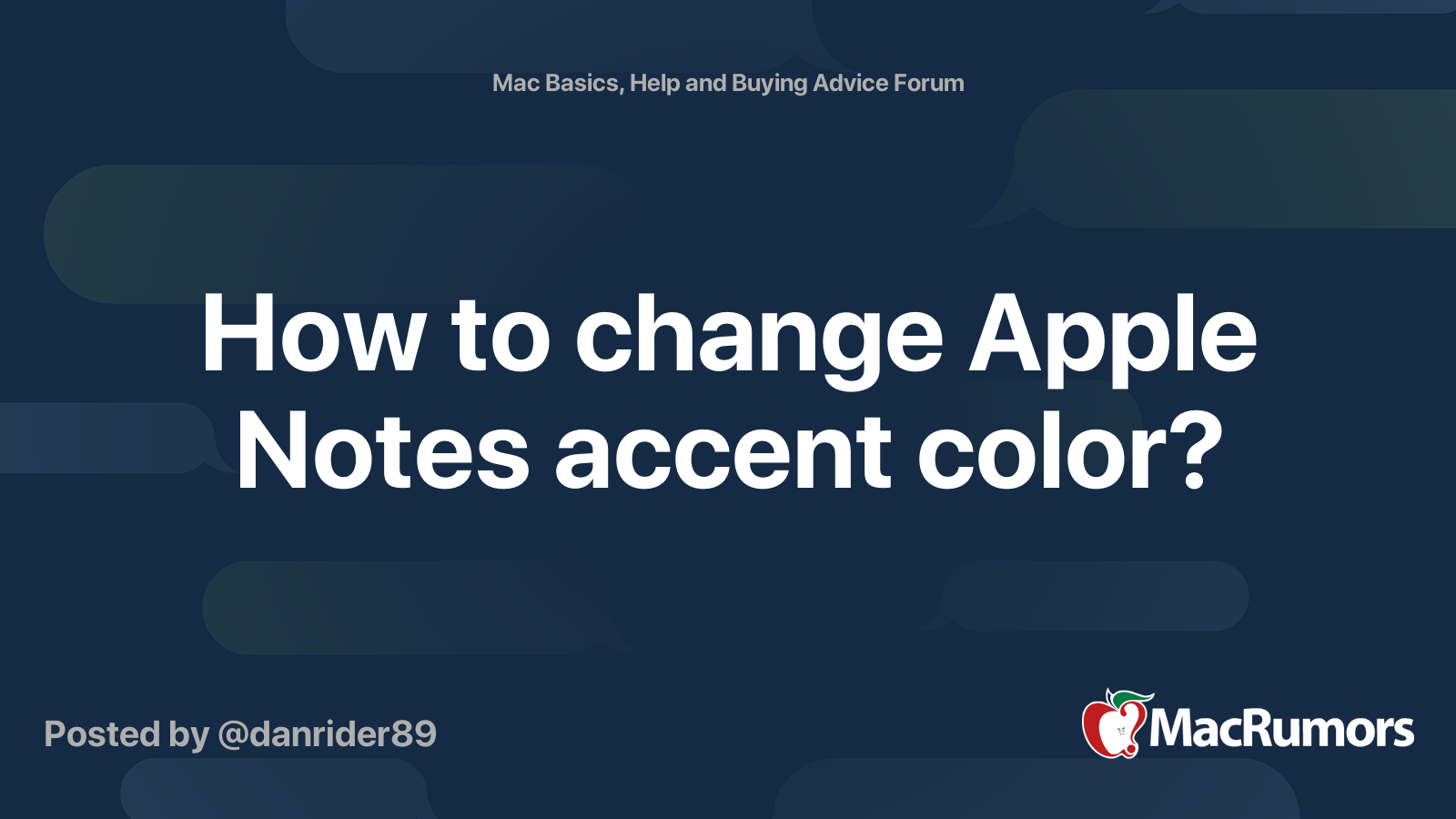 How to change Apple Notes accent color? MacRumors Forums