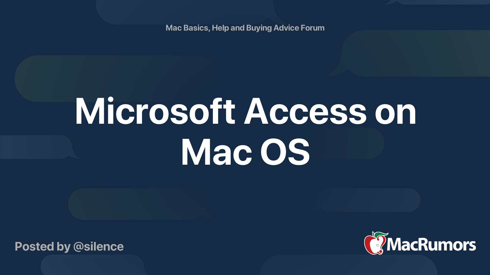 microsoft access for mac os
