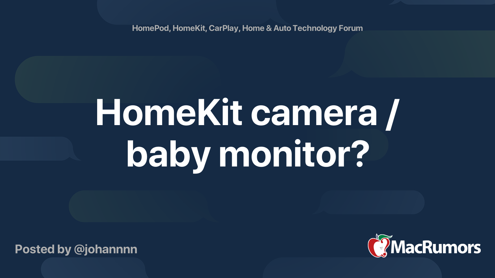 Baby 2024 camera homekit