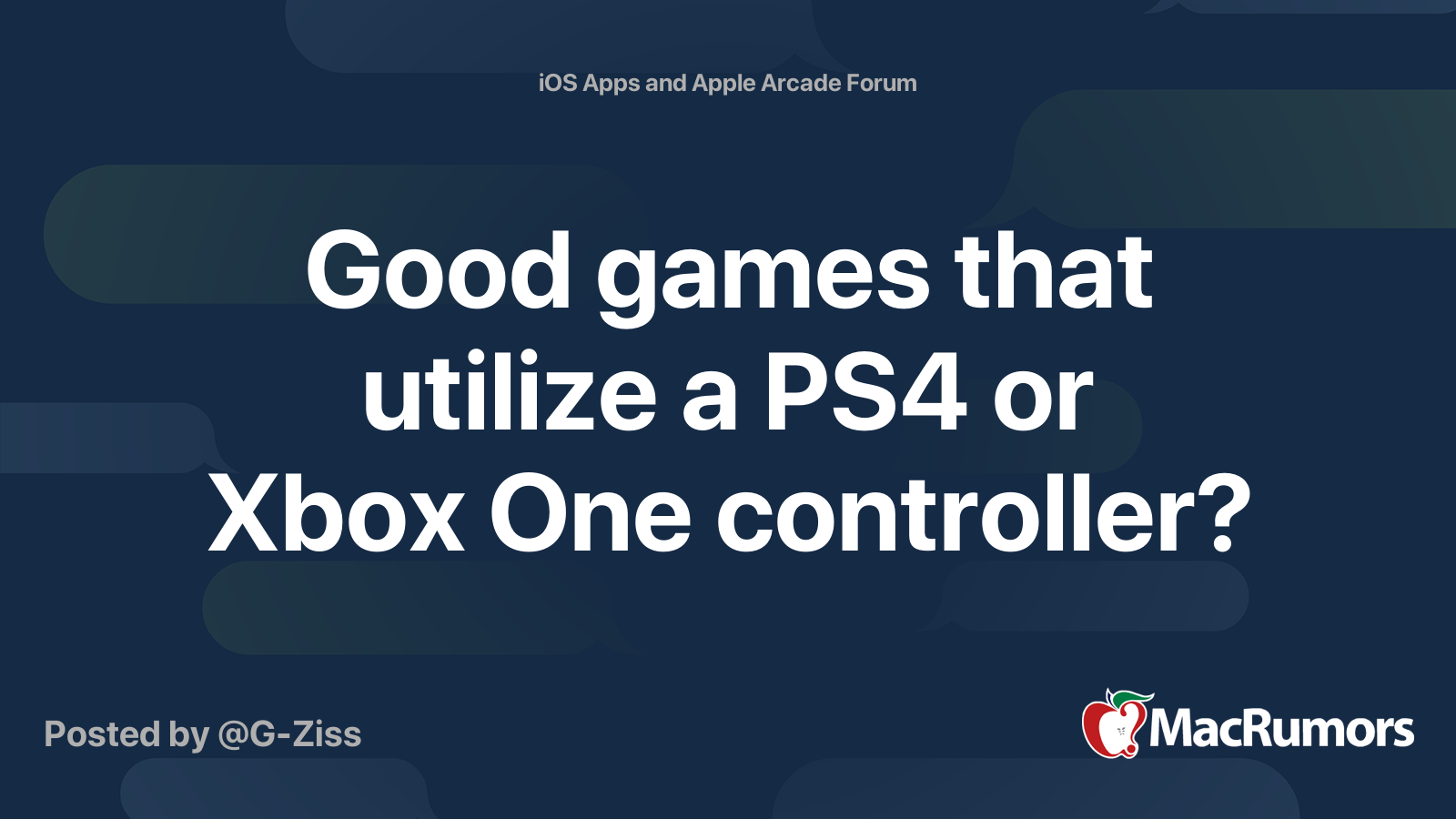 Good games that utilize a PS4 or Xbox One controller? | MacRumors Forums