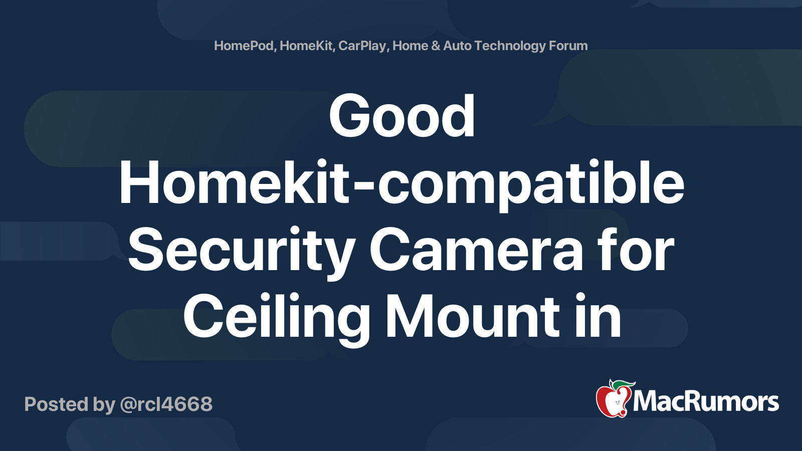 Homekit enabled best sale security camera