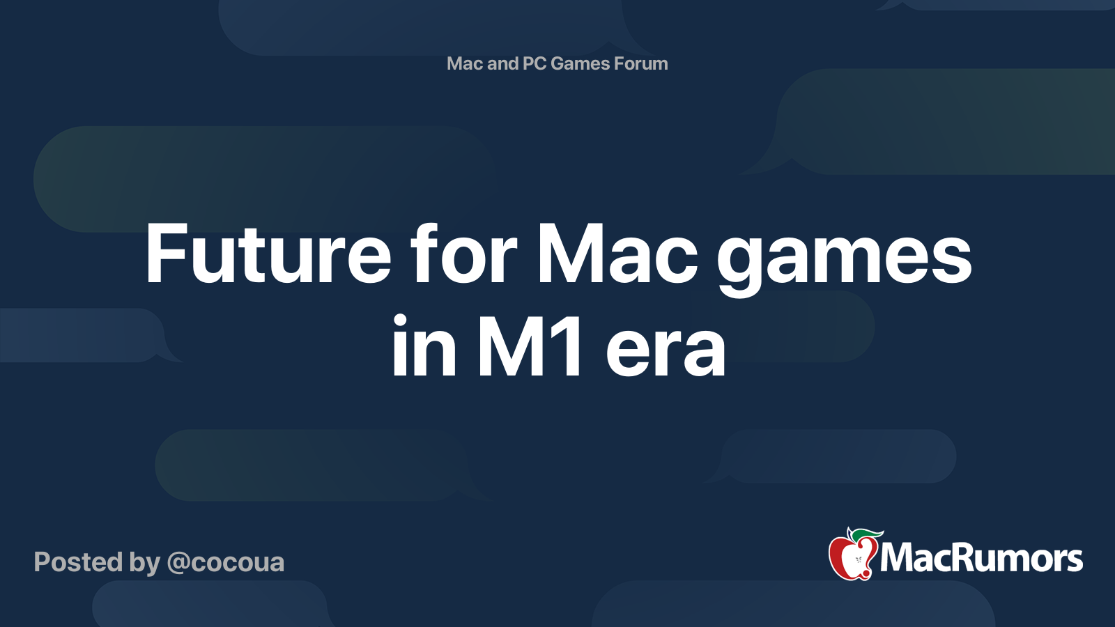 Future for Mac games in M1 era MacRumors Forums