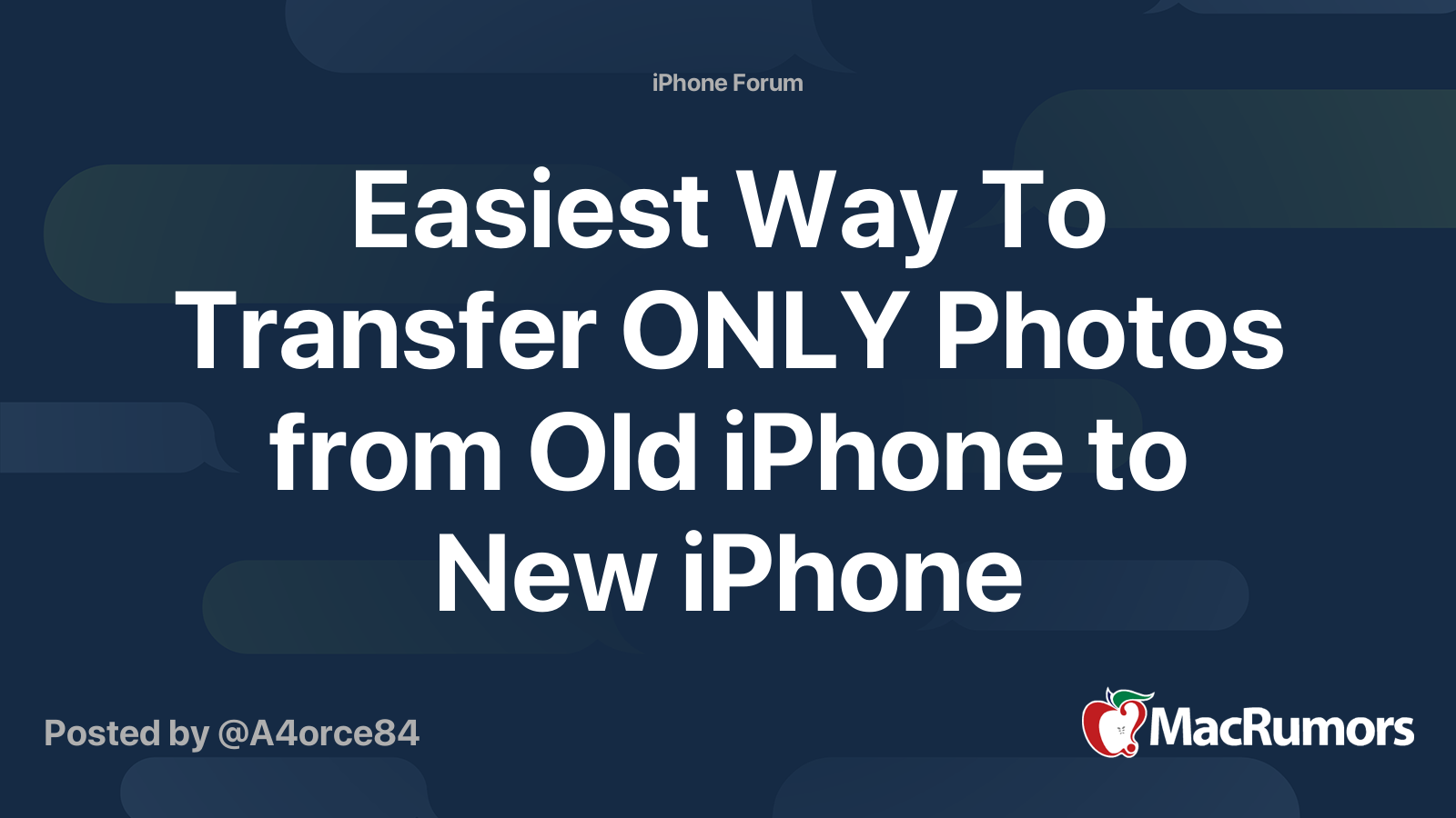 easiest-way-to-transfer-only-photos-from-old-iphone-to-new-iphone-macrumors-forums