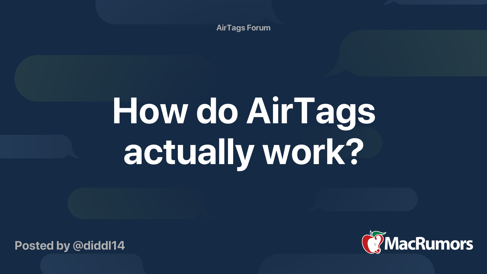 How do AirTags actually work? | MacRumors Forums