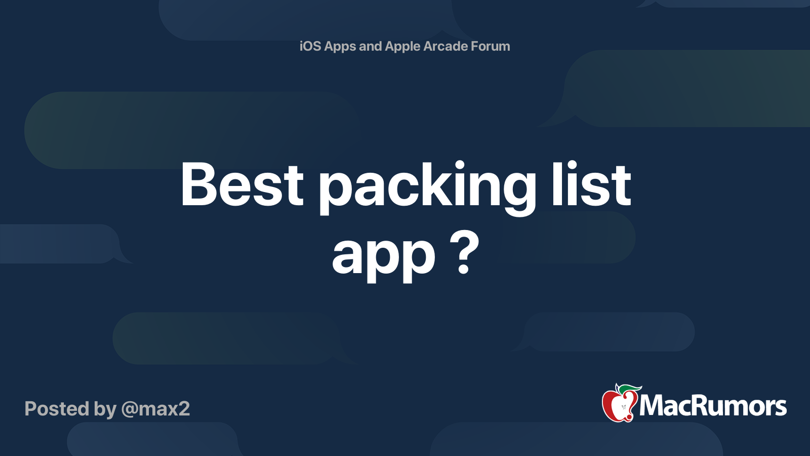best-packing-list-app-macrumors-forums