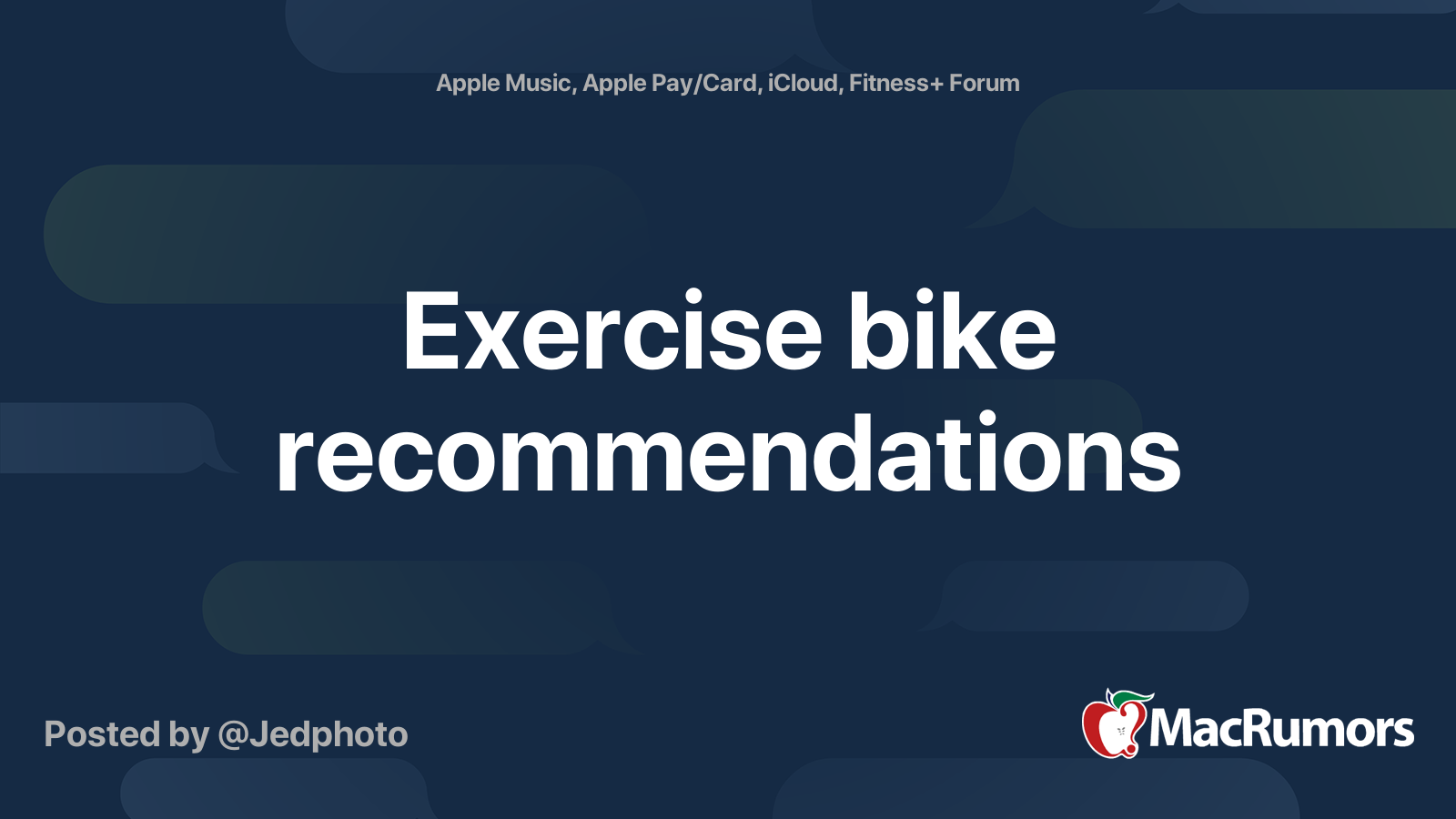 Apple discount exercise bike