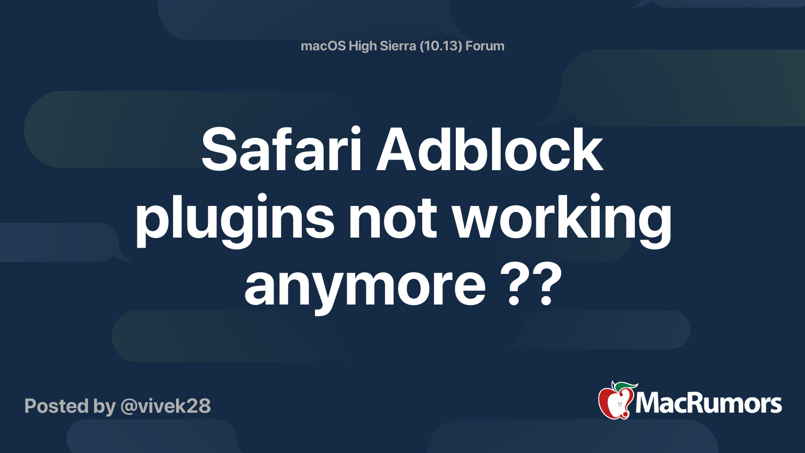 Safari Adblock Plugins Not Working Anymore Macrumors Forums 9888