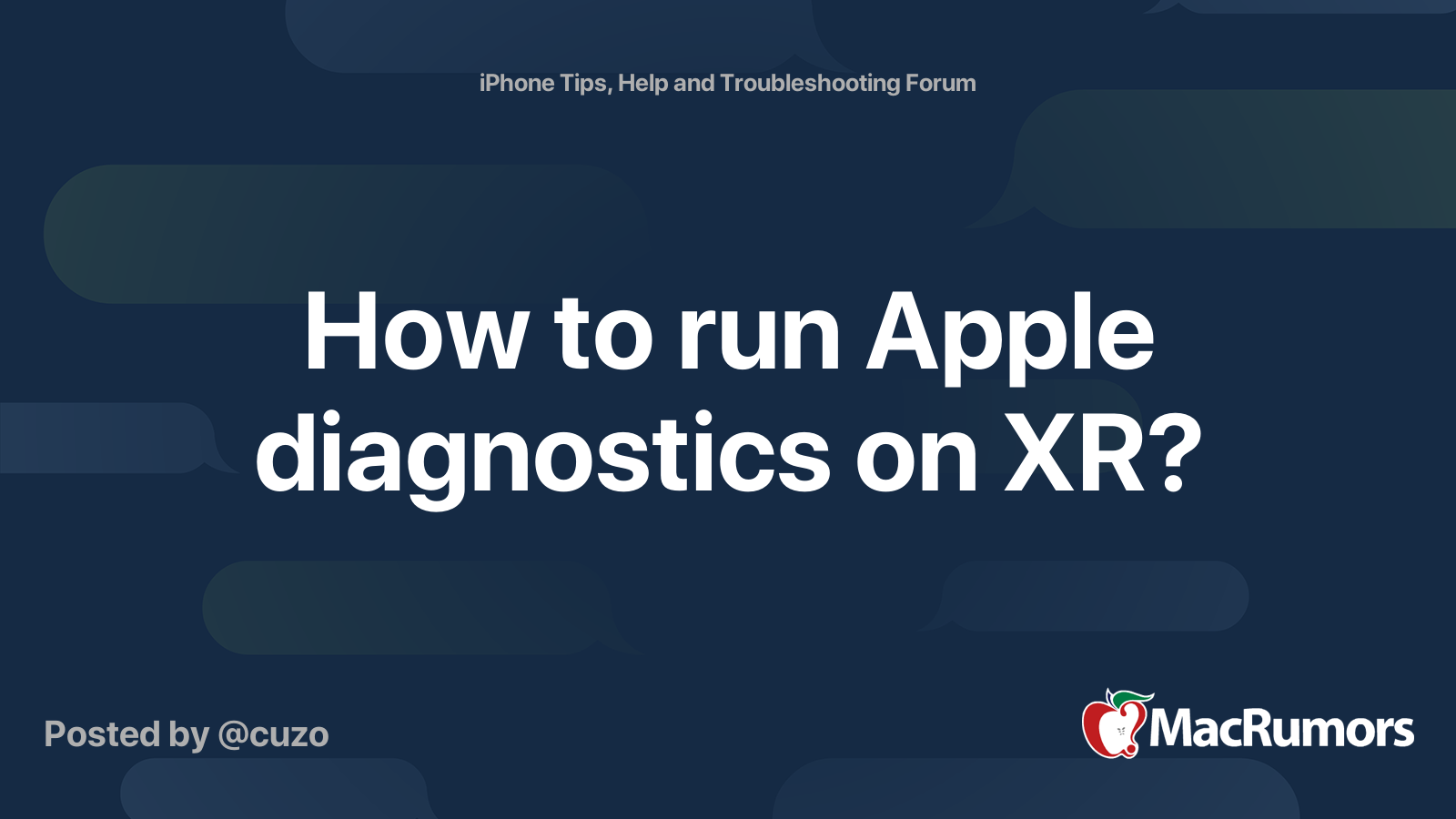 how-to-run-apple-diagnostics-on-xr-macrumors-forums