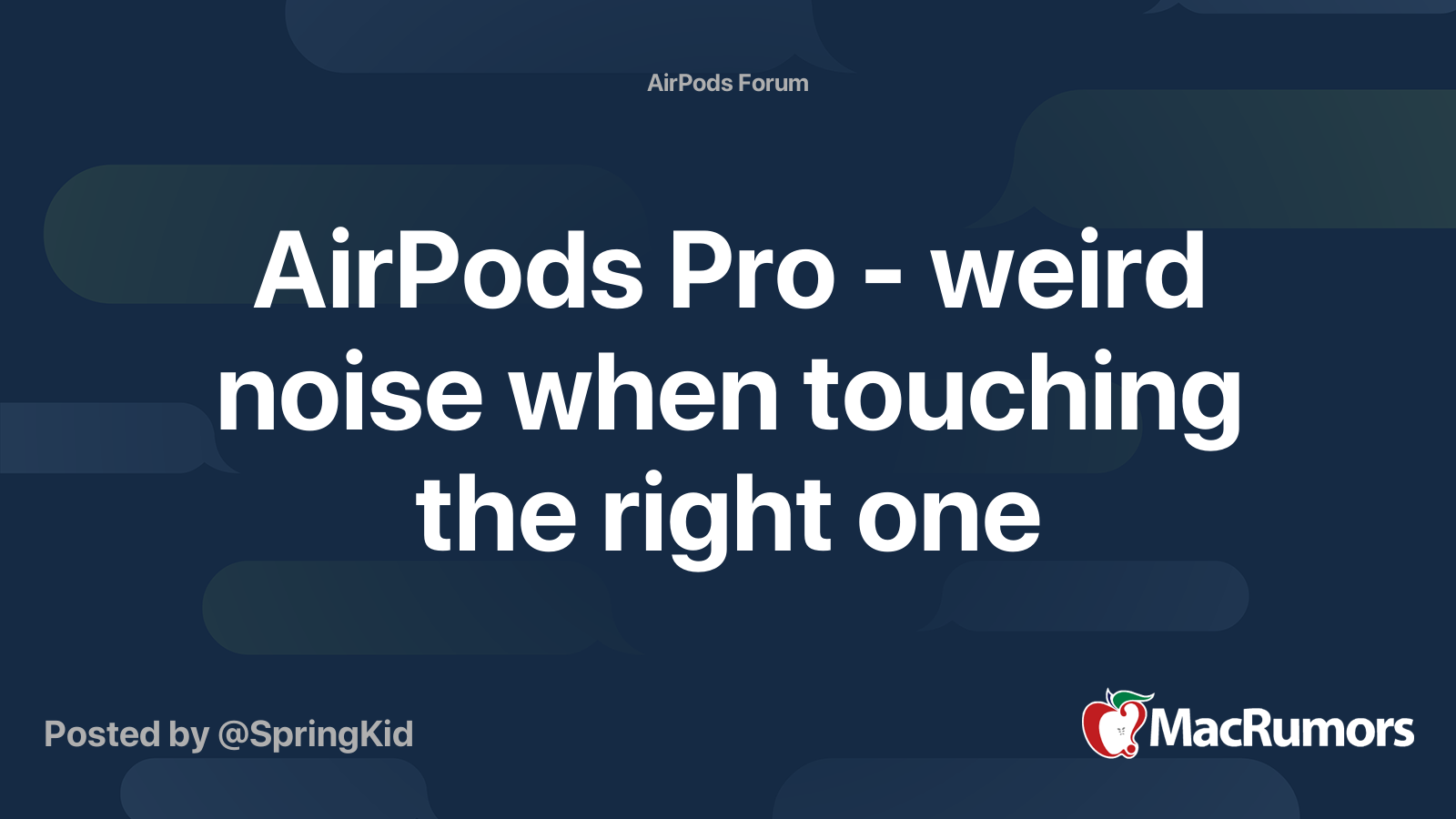 Airpods making weird noise hot sale