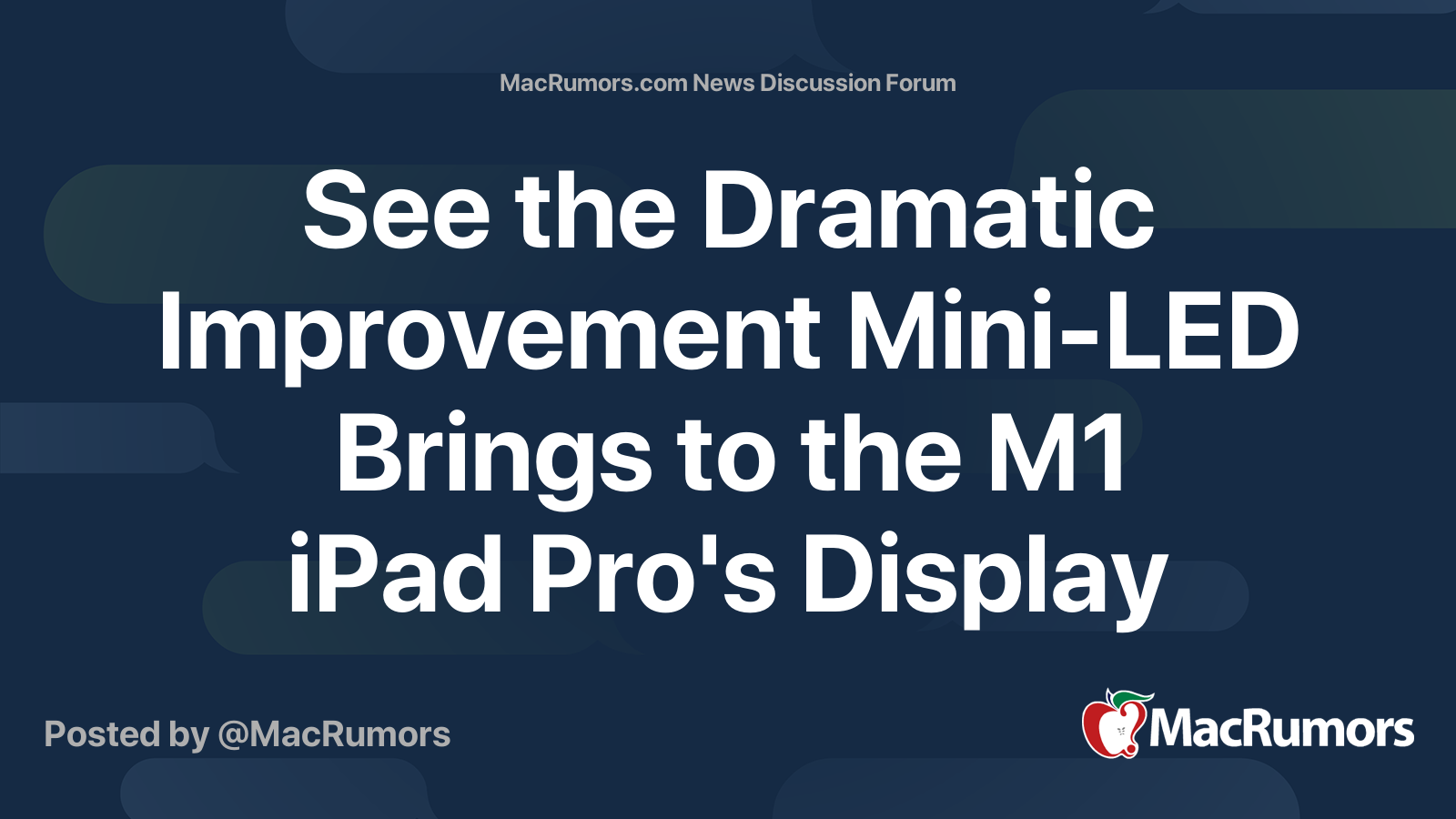 See How Much Blacker the M1 iPad Pro Mini-LED Screen Is! 