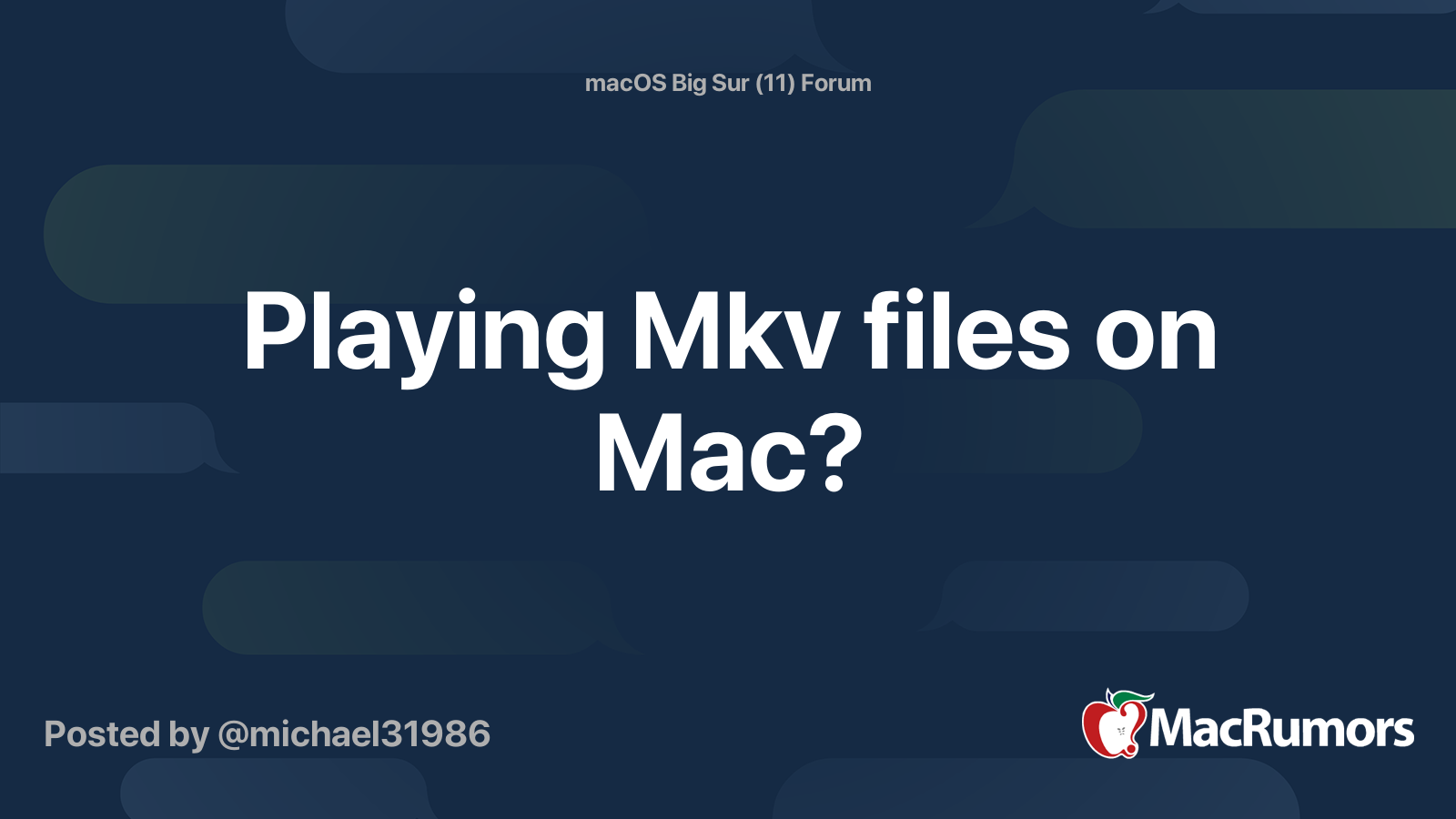 play mkv files on mac