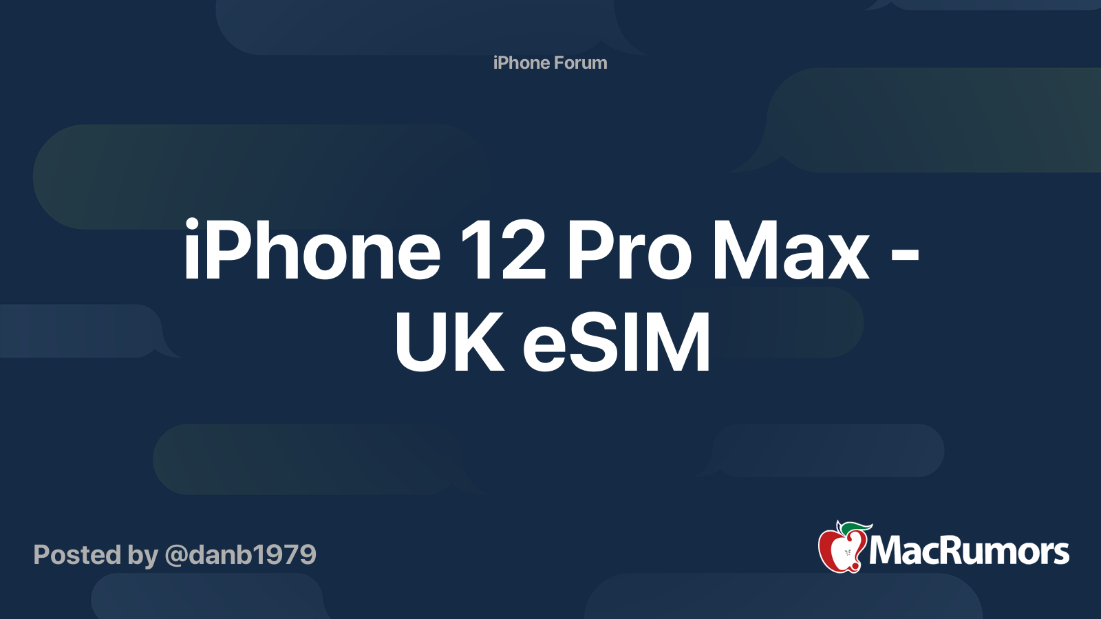 does apple iphone 12 pro max support esim