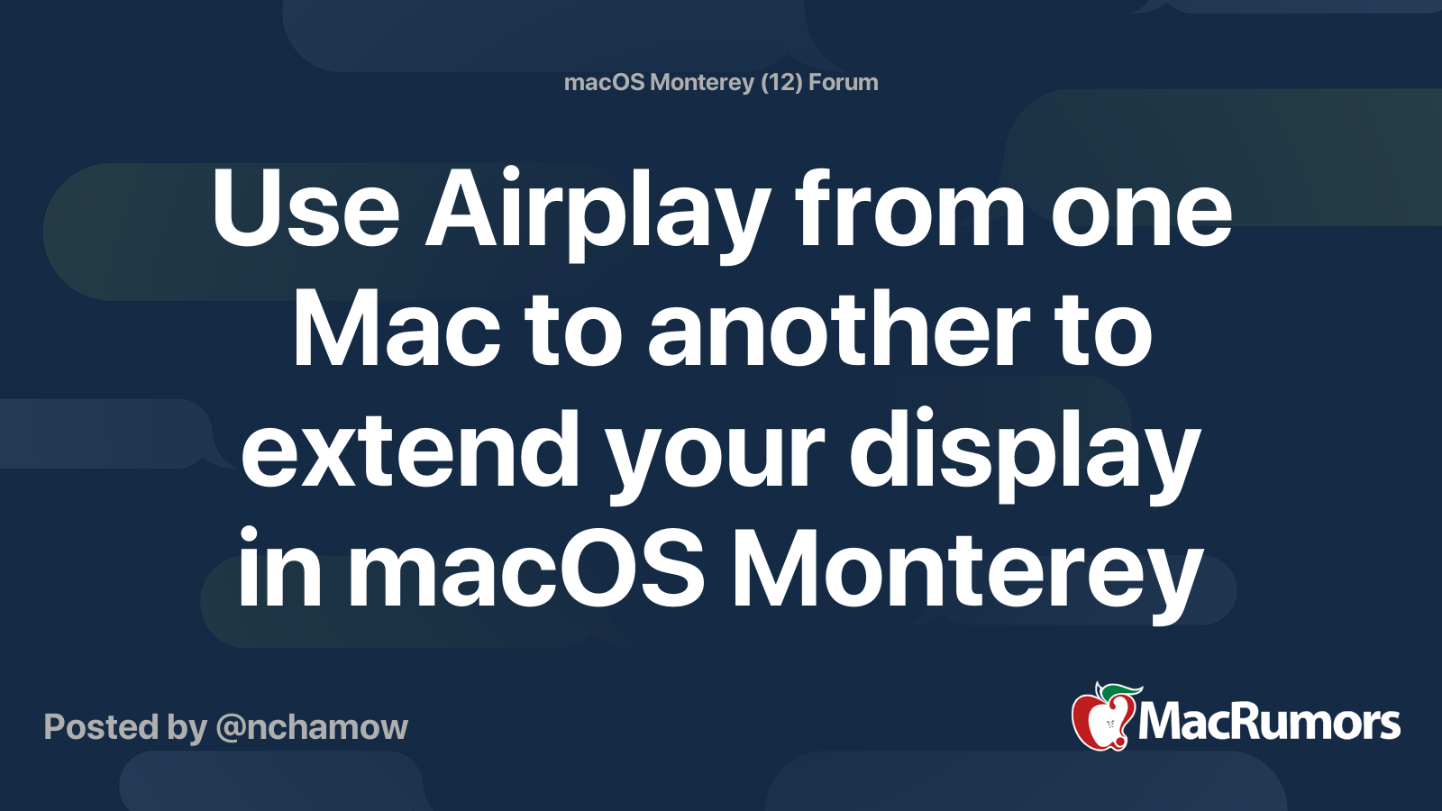 Use Airplay From One Mac To Another To Extend Your Display In MacOS