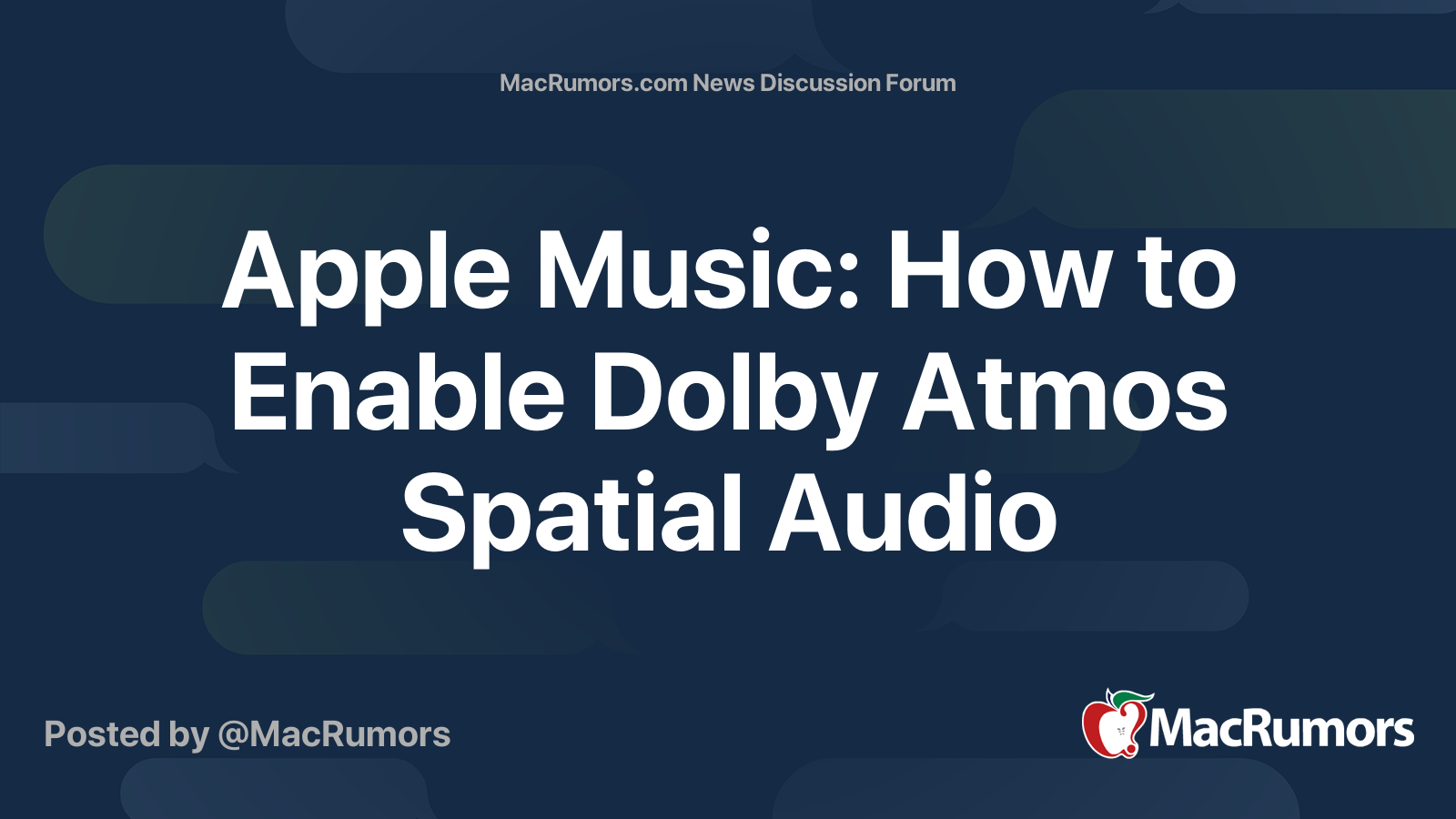 Apple Music: How to Enable Dolby Atmos Spatial Audio | Page 5 ...