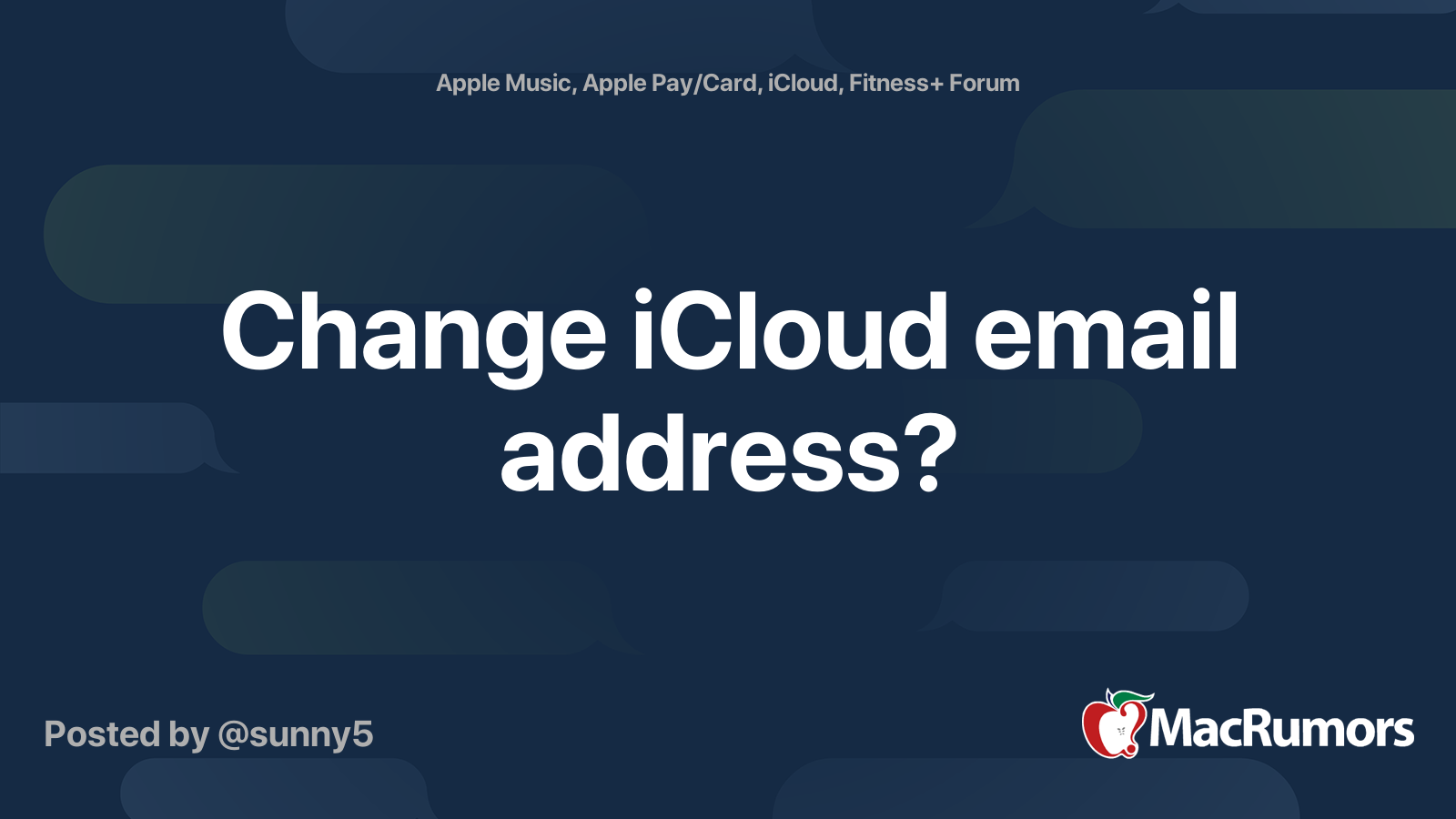 change icloud email address on mac
