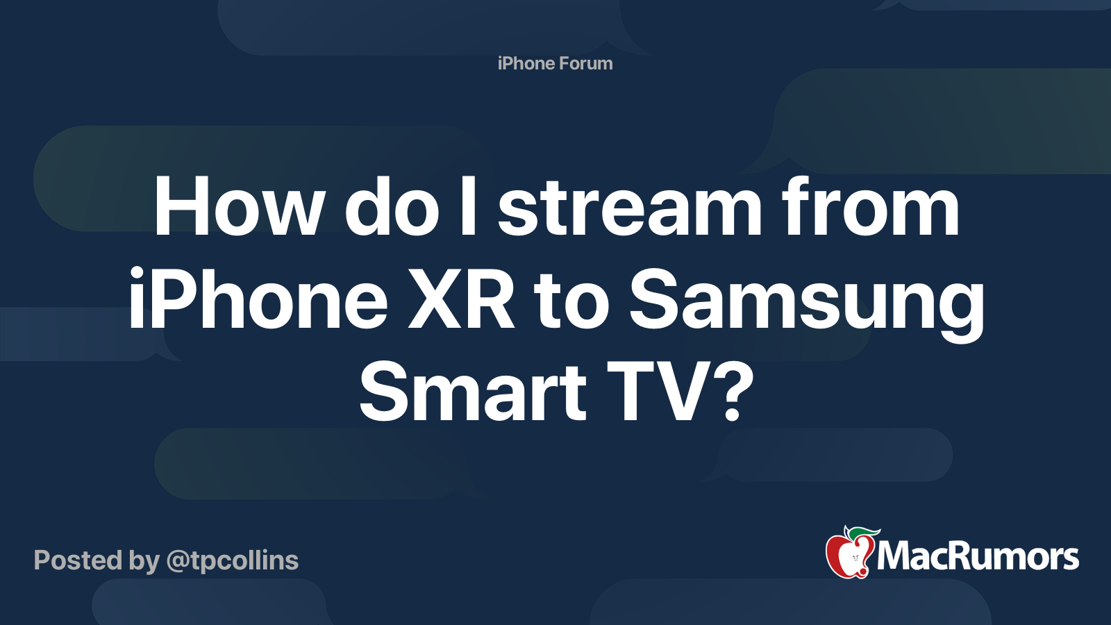 How to stream iphone to samsung smart on sale tv