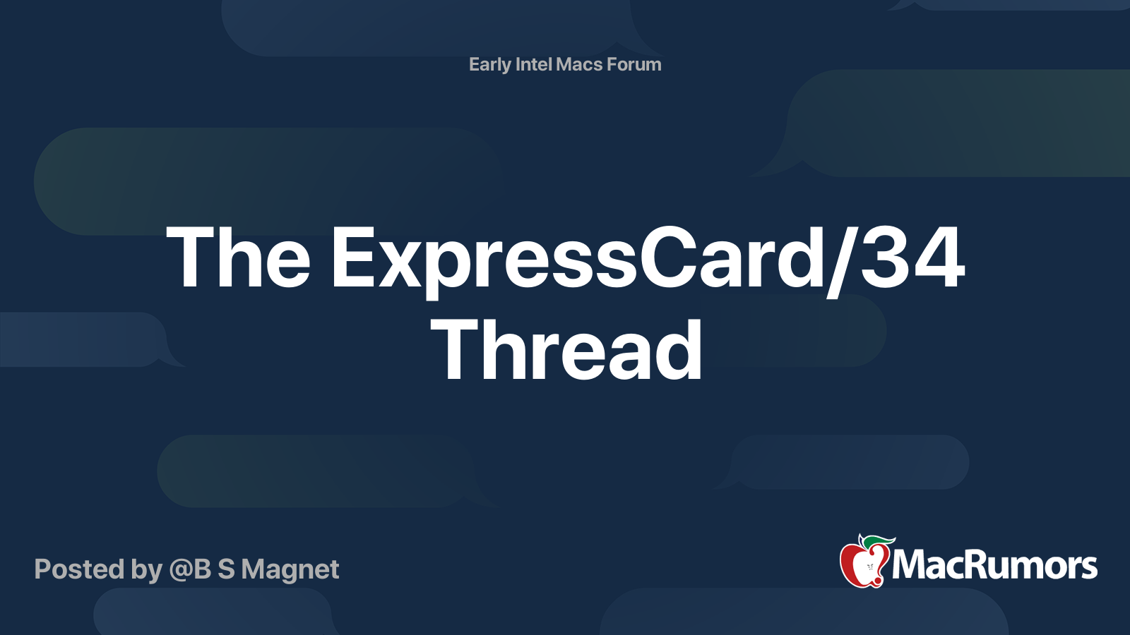 The ExpressCard/34 Thread | MacRumors Forums