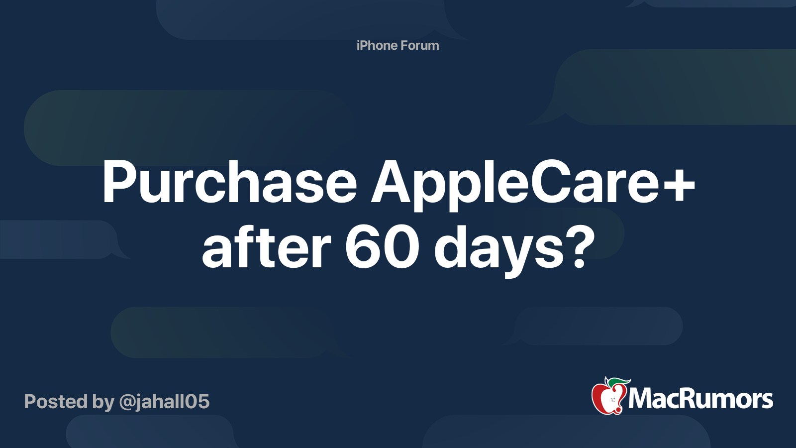 Can you get sales applecare after purchase