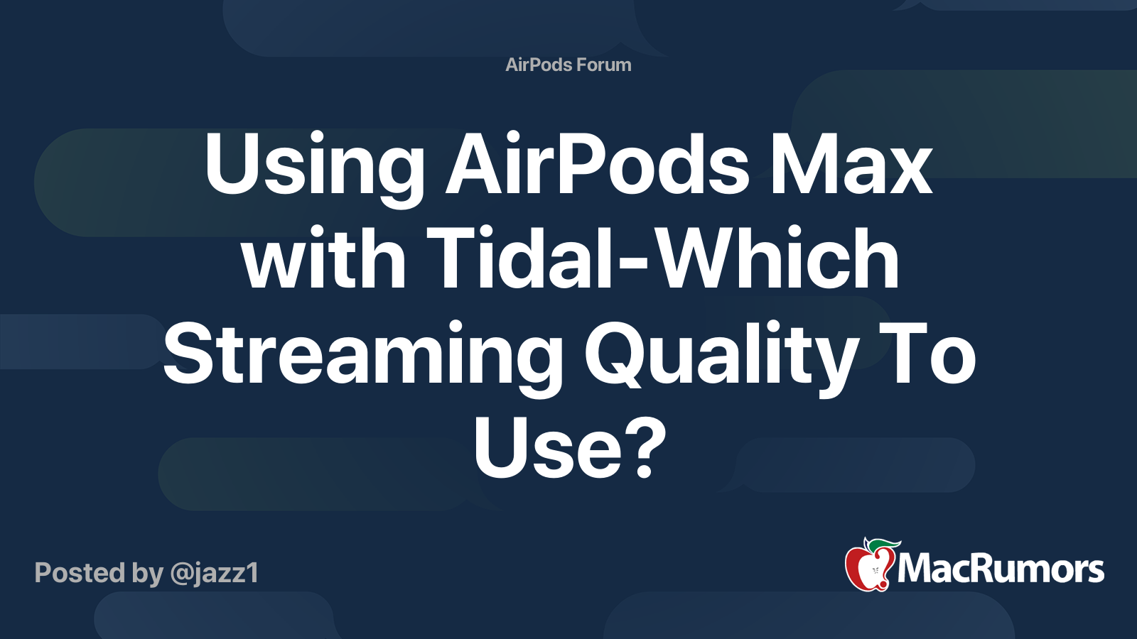 Tidal 2024 airpods max