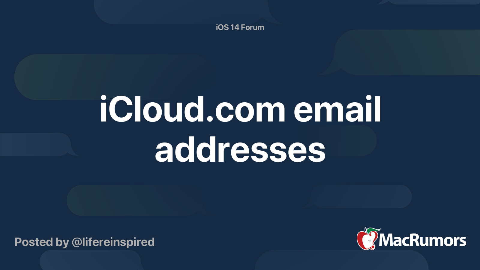 what icloud email addresses are available