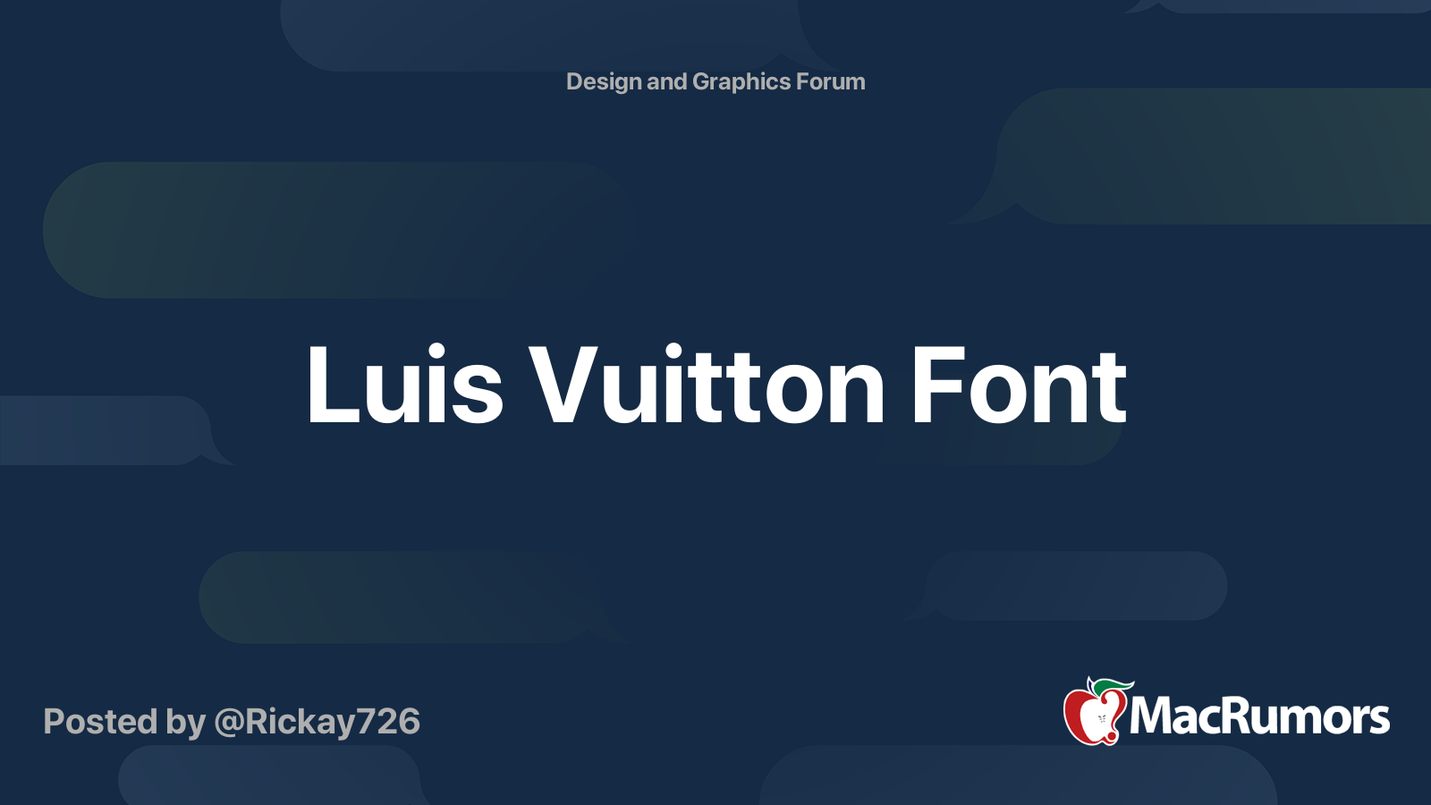 Luis Vuitton Font