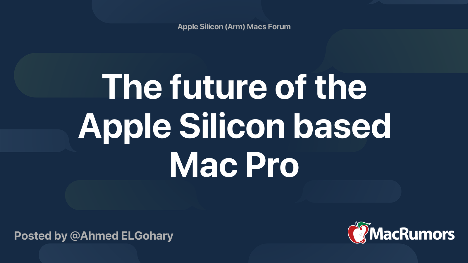 The future of the Apple Silicon based Mac Pro | MacRumors Forums