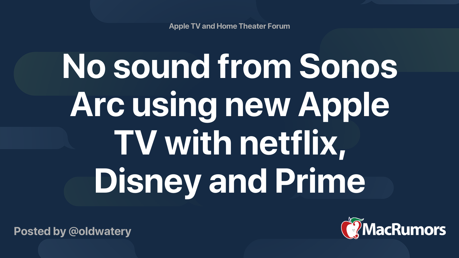 Apple tv sale sound to sonos