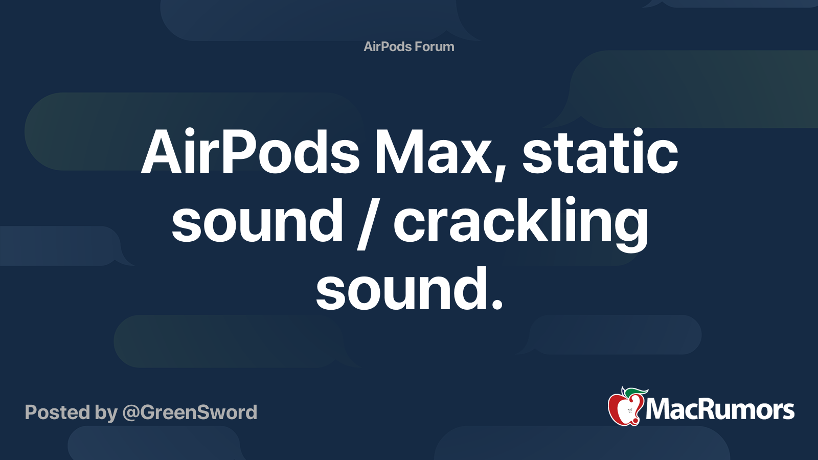 Airpods sound online static