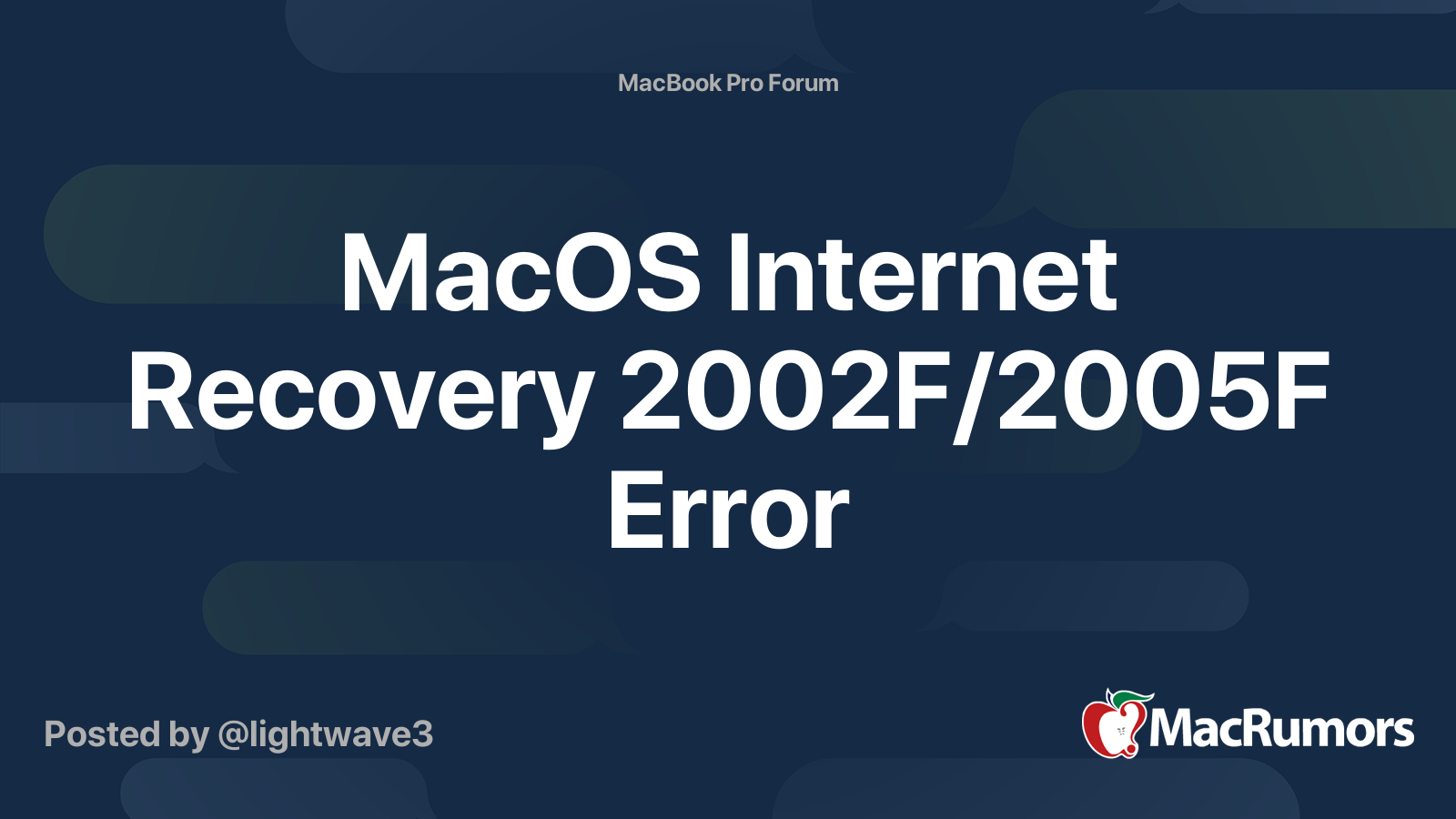 Internet recovery mac os не работает