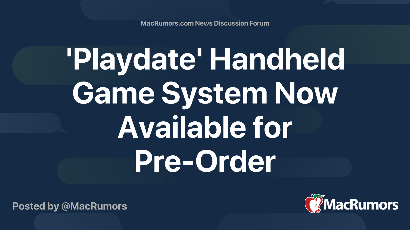 'Playdate' Handheld Game System Now Available for Pre-Order | Page 2 ...