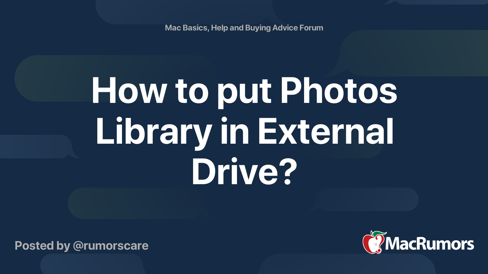 how-to-put-photos-library-in-external-drive-macrumors-forums